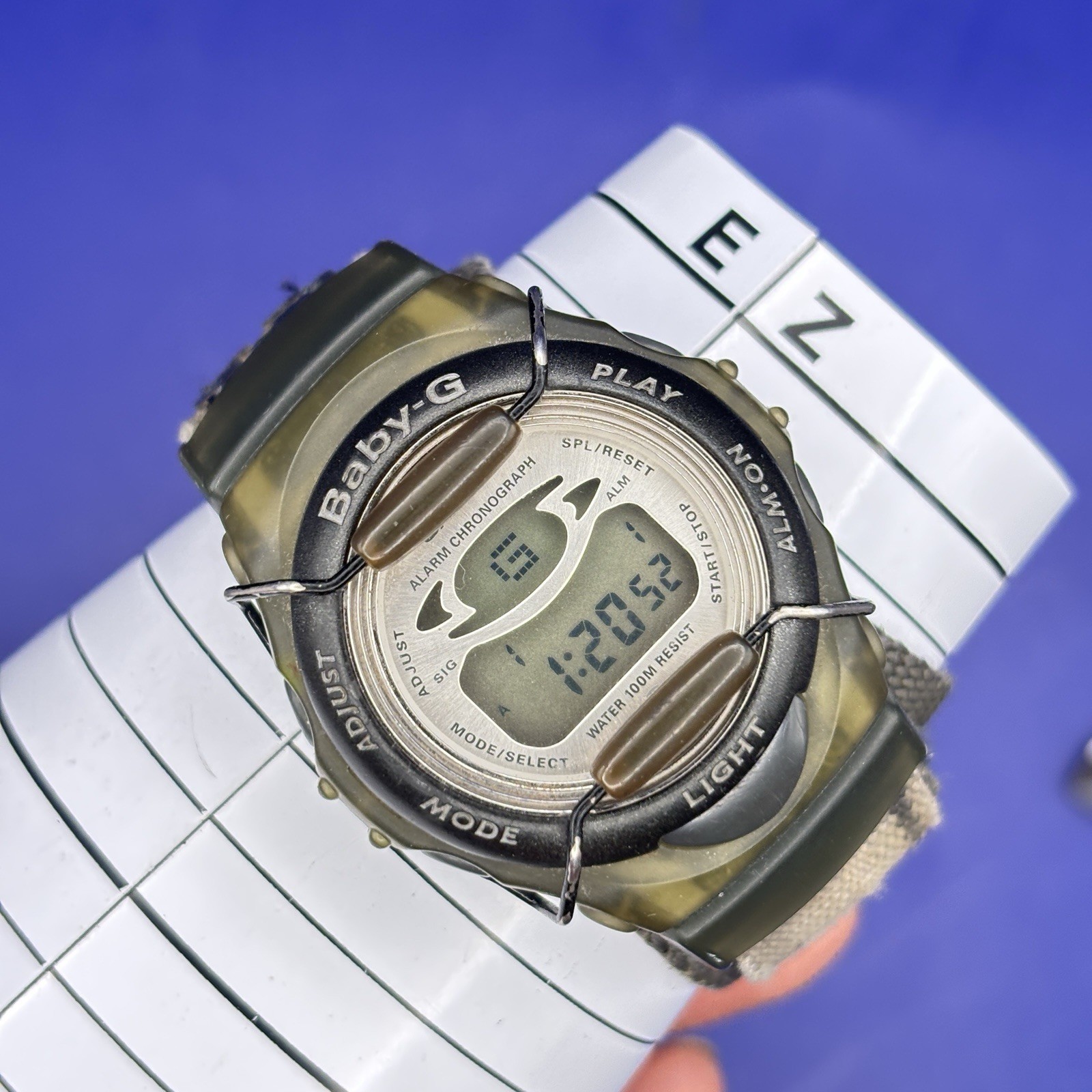 Casio Baby-G Ladies sports watch 1623 BG-391 vintage transparent Watch #YC1