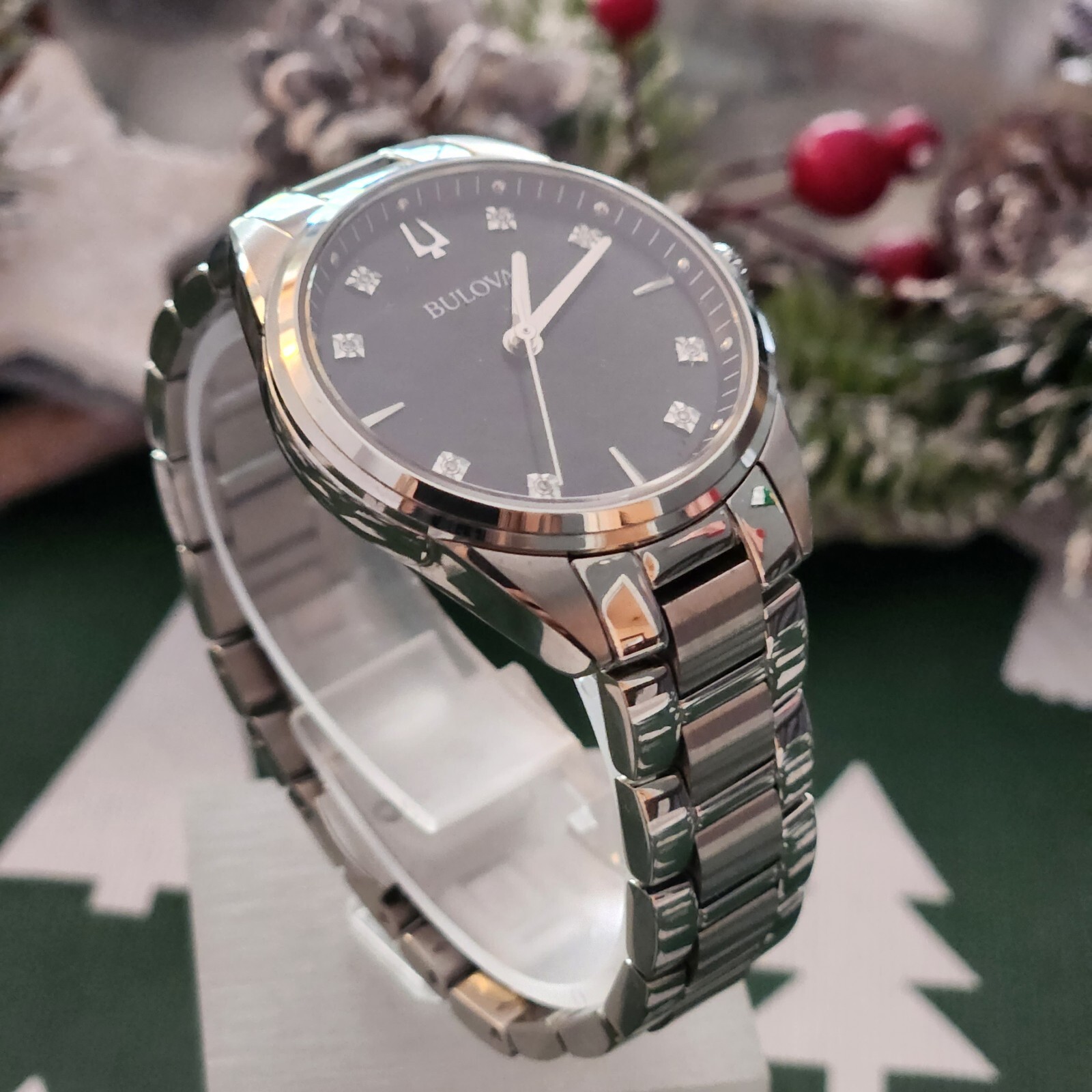 Bulova Classic Sutton 96P198 32.5mm Silver Stainless Steel Case with Silver…
