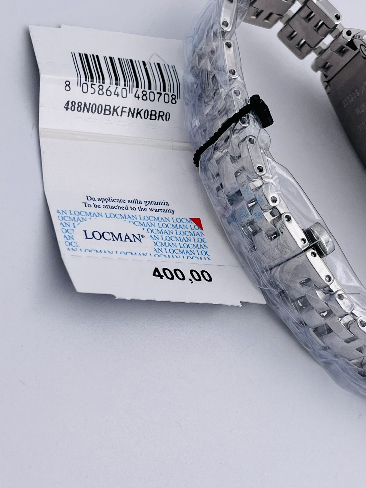 Locman History 488AC/400 Steel/Titanium Lady Watch 30x34mm Hot Sale New