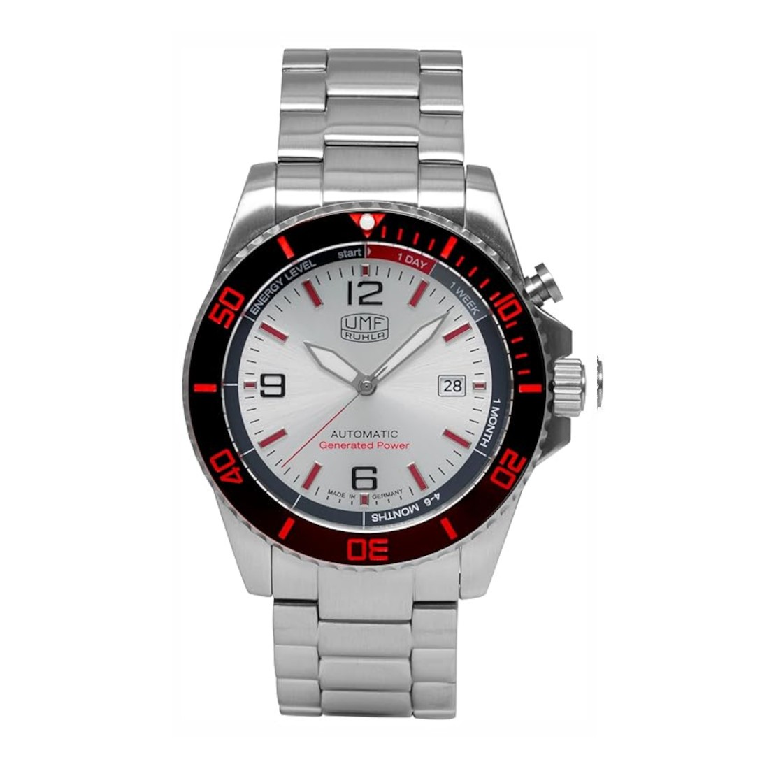 Umf Ruhla 3517 1/12ft-1 Automatik-Kinetic, Watch Sapphire Glass, 1 21/32in