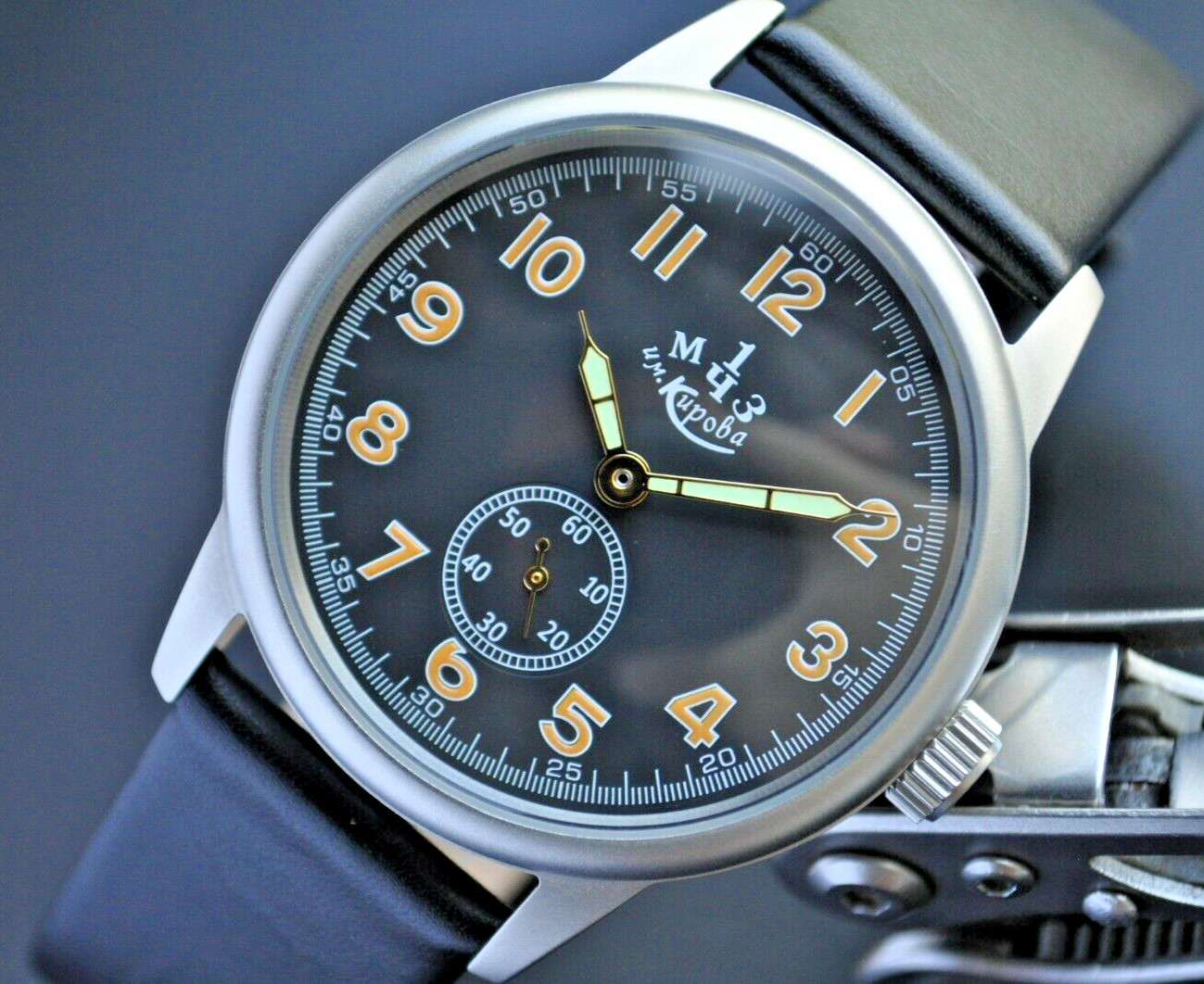 Vintage Watch Military Pilot 1-MCHZ 1949 WW-2 Cal:Pobeda -2602-03 Very Rare