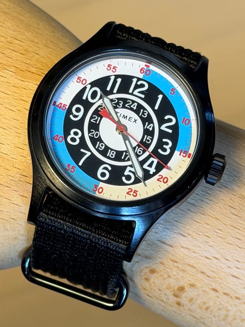Timex Todd Snyder Blackjack Men’s 40mm Black Fabric Strap Watch Rare used rare