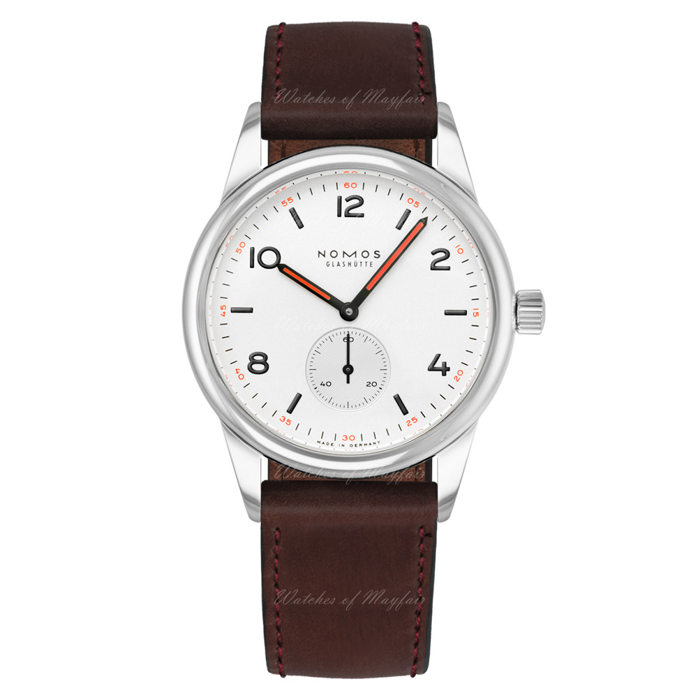 Nomos Club Manual Cordovan Brown Leather 36 mm 703.1 watch