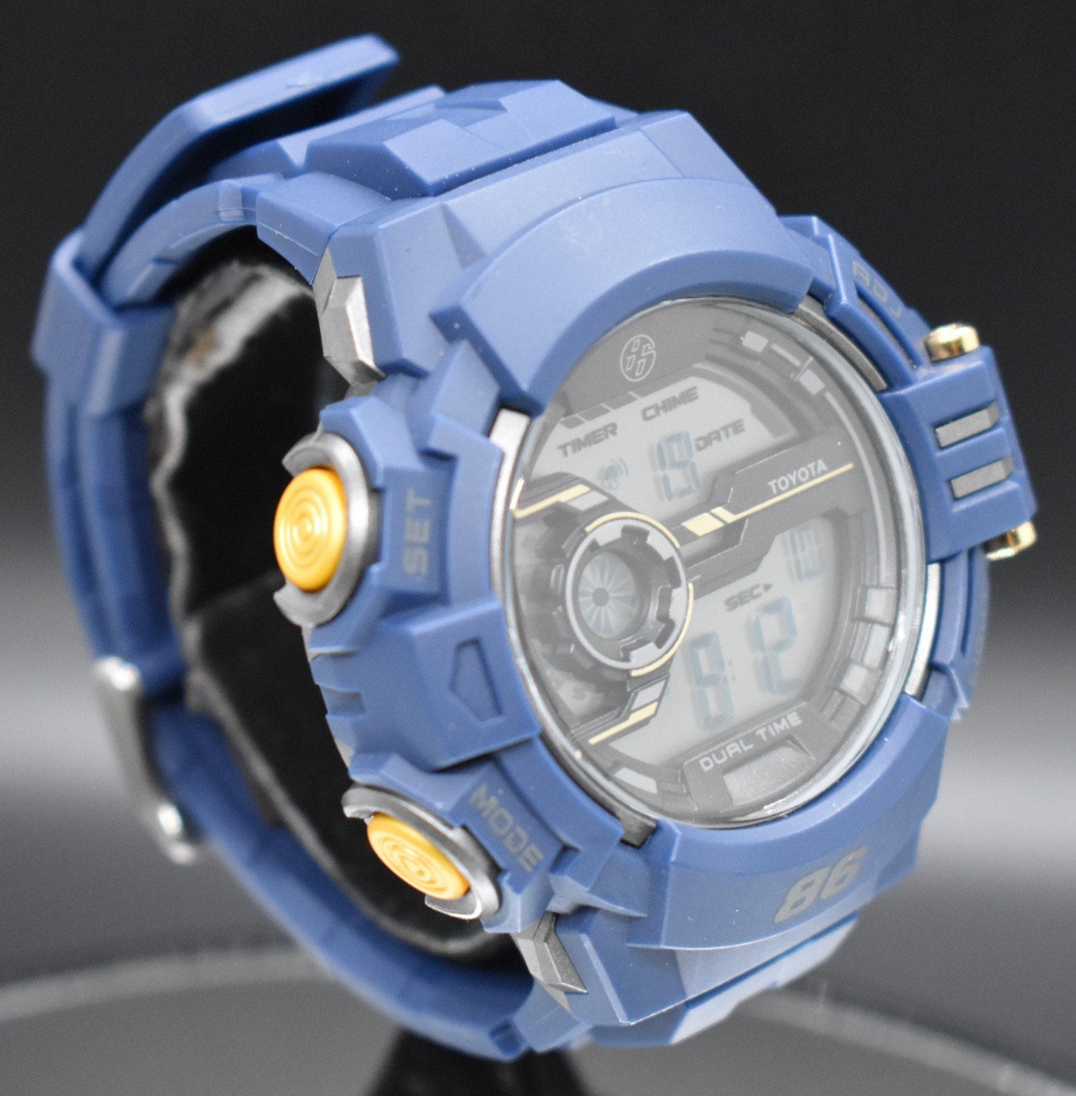 Toyota 86 Digital Sports Watch Blue Sports Watch JDM Style Backlight Chronograph