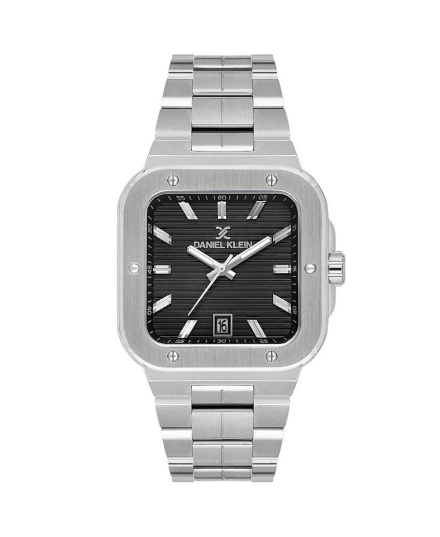 DANIEL KLEIN Men Analog Casual Watch Classic Dress Black Dial Waterproof Rectang