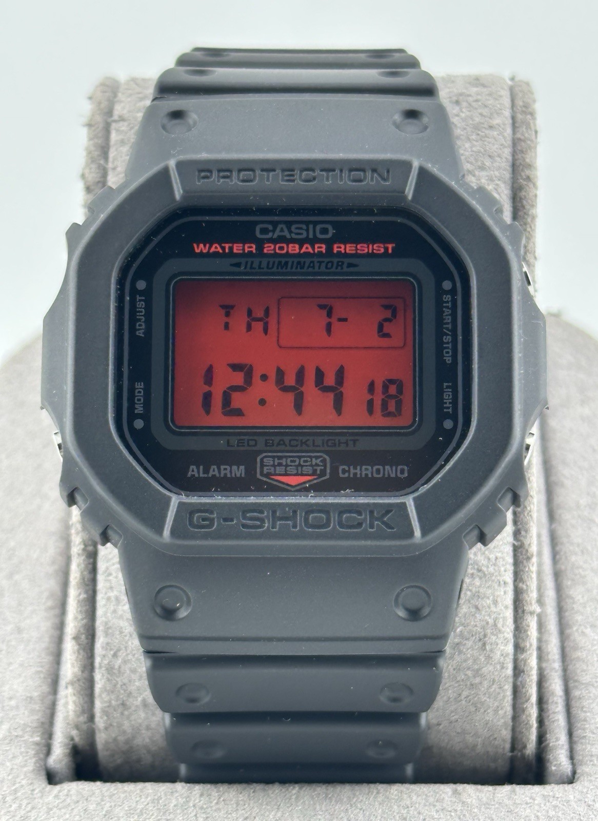 Casio G-Shock Black Bold Red Digital Resin Watch DW5600BBR-1 Brand New In Box