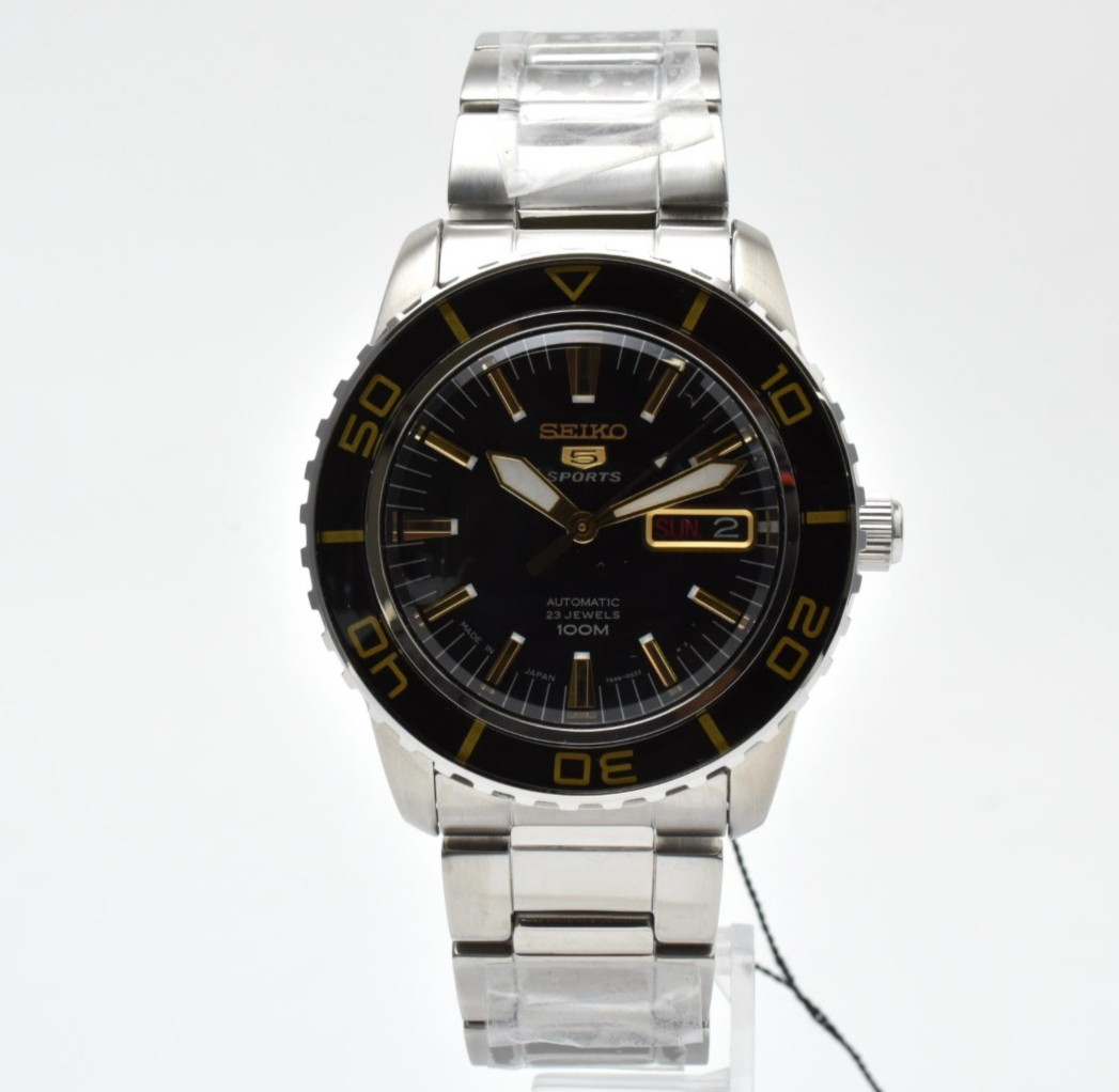 【UNUSED】Seiko 5 Sports SNZH57J1 7S36-04N0 Fifty Five Fathoms Gold Men’s Watch JP