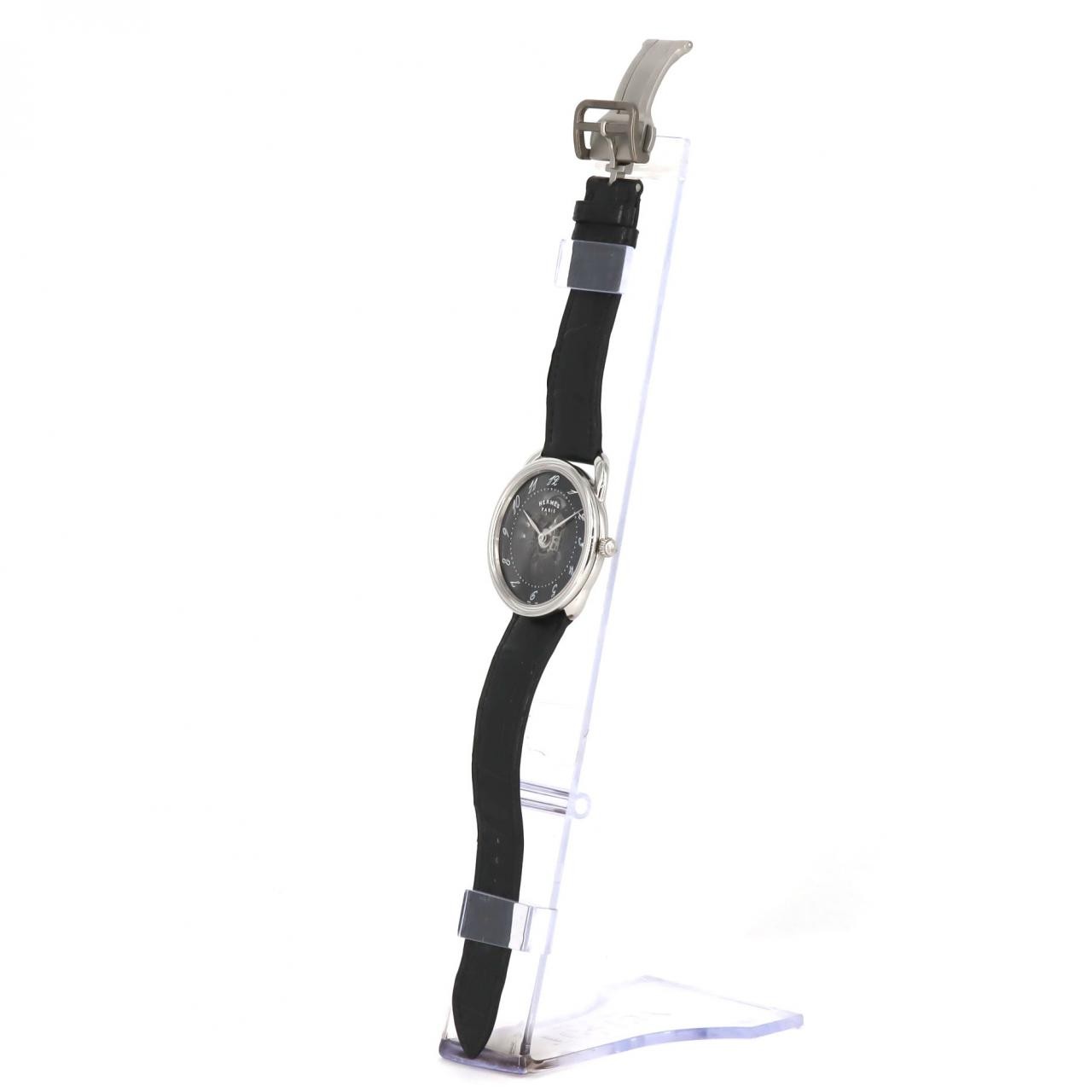 Authentic Hermes Arceau AR2.710 Stainless Steel Mechanical Automatic Watch #…