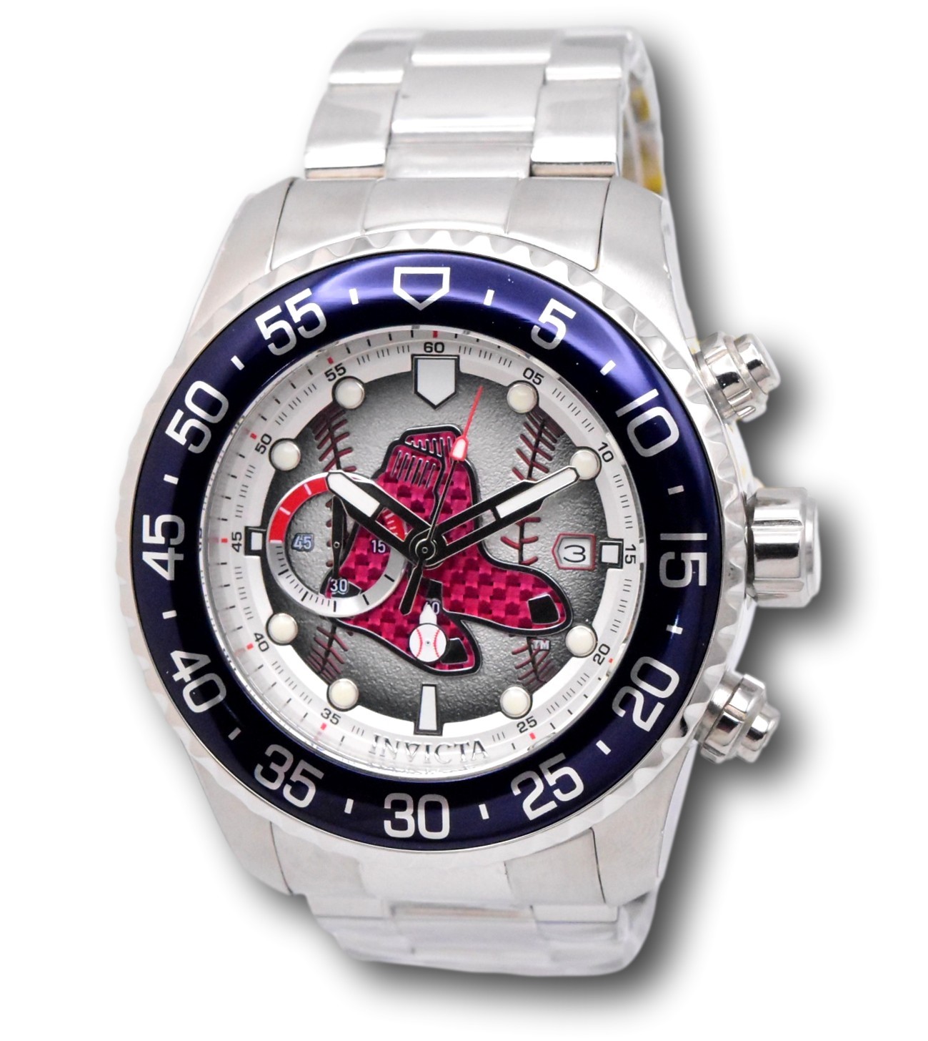 Invicta MLB Boston Red Sox Men’s 50mm Pro Diver Chronograph Watch 42683