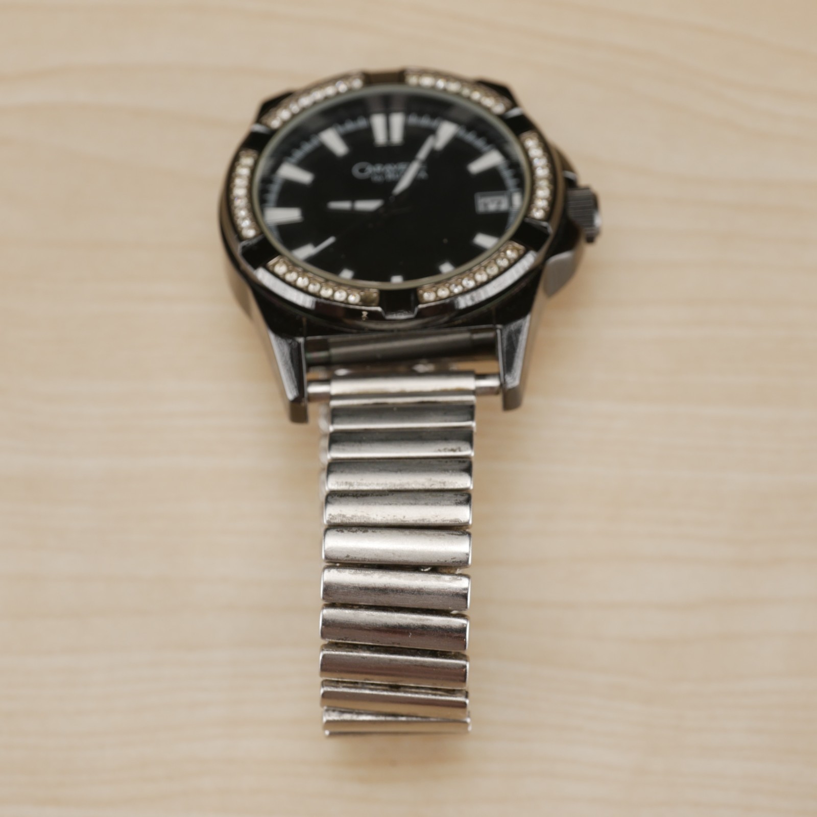 Caravelle by Bulova 45B117 Crystal Accented Black Unisex Watch – NEW BATTERY