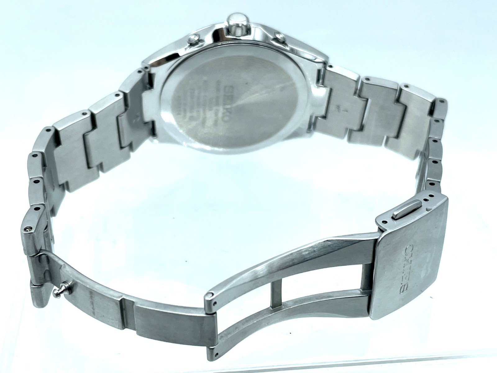 SEIKO Radio Wave Control Solar Men’s Watch Band size 6.7in Black Dial 7B24-0BN0