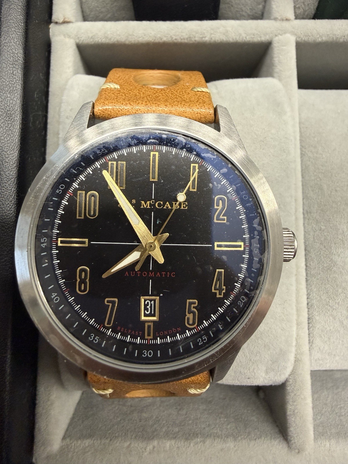 J McAbe Men’s Watch Black Dial