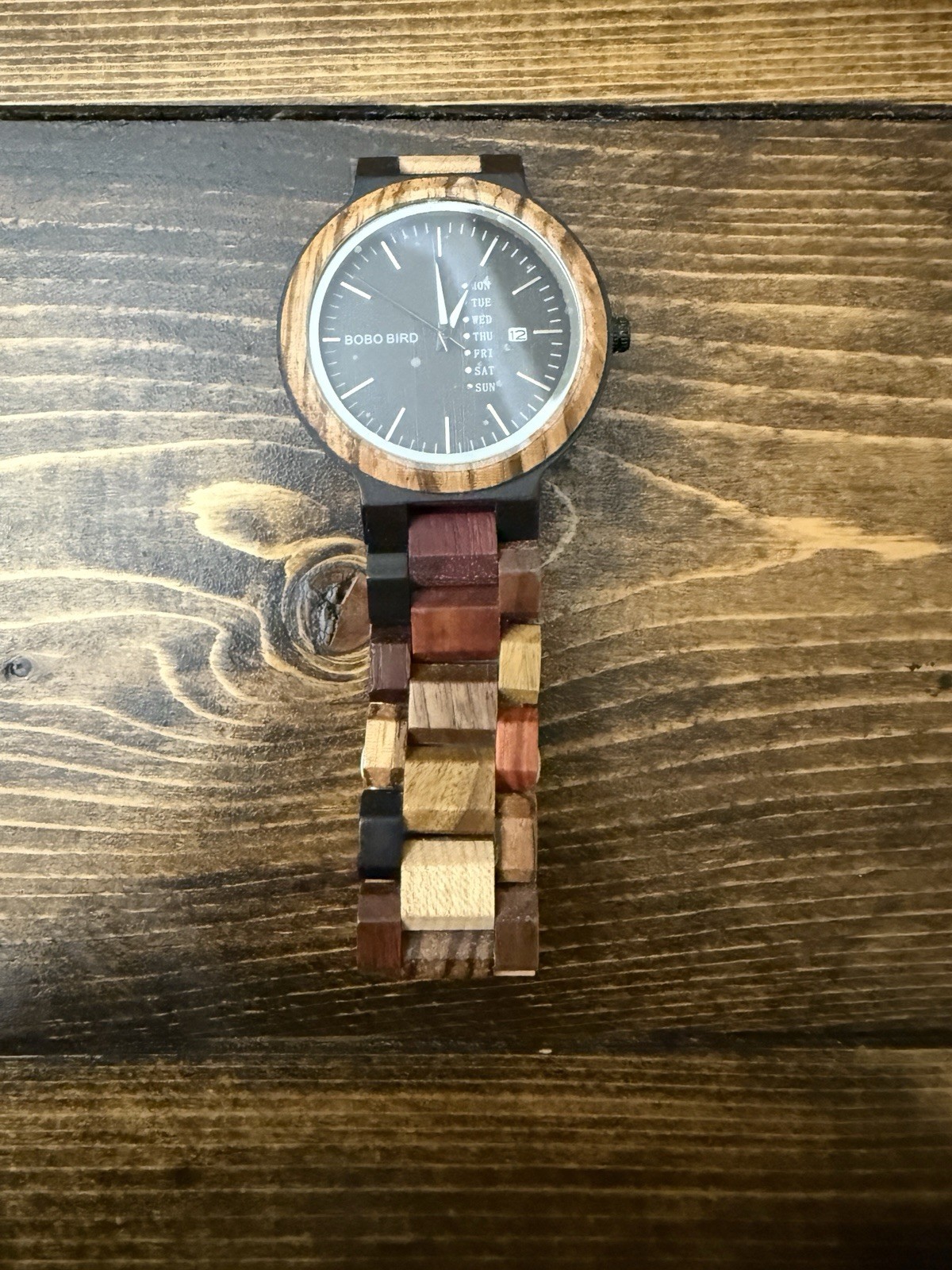 BOBO BIRD Men’s Genuine Wood Watch-New- Beautiful- No Box or Papers