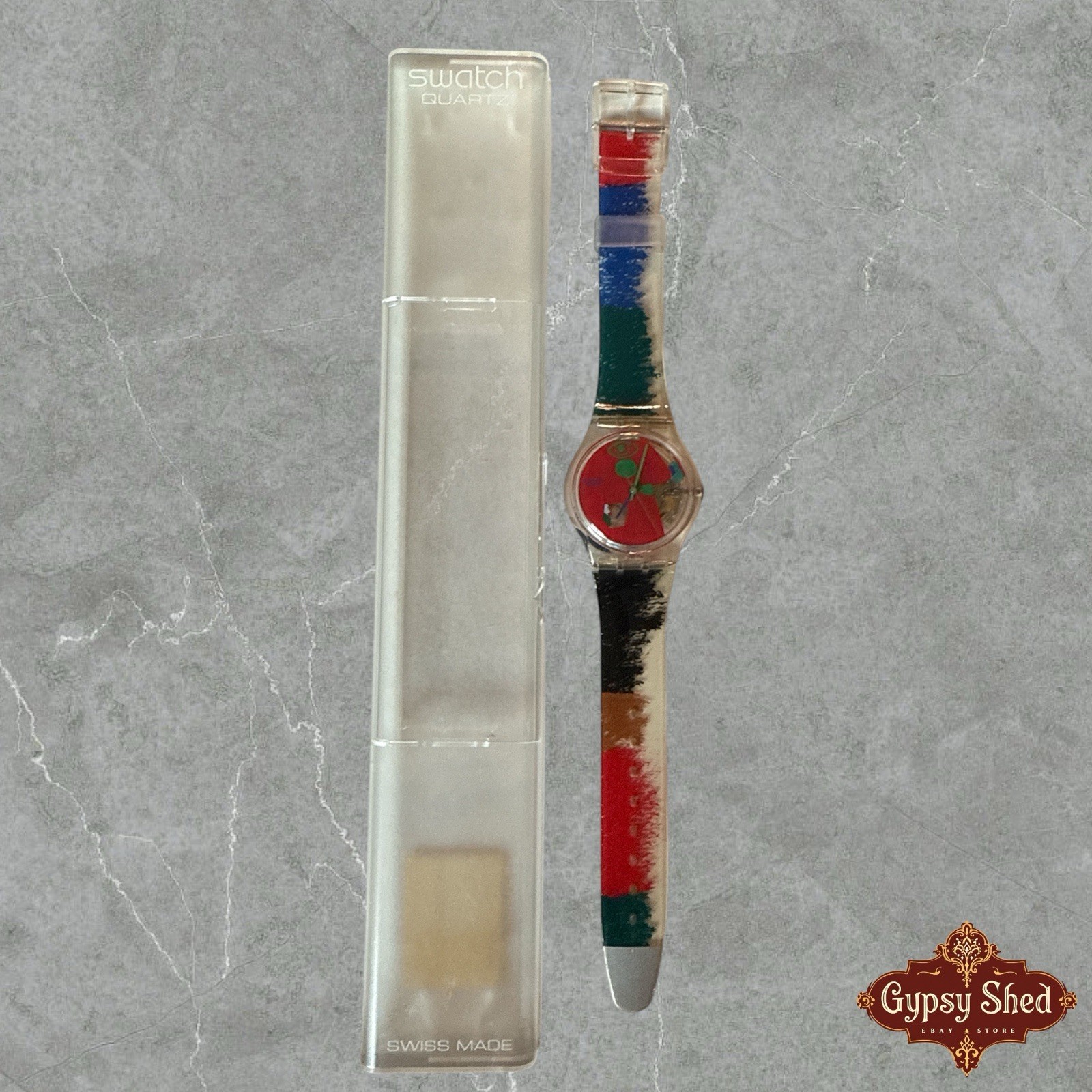 Swatch Gent GK249 Color Scribbler Vintage Swizterland 1997 Unworn New Battery