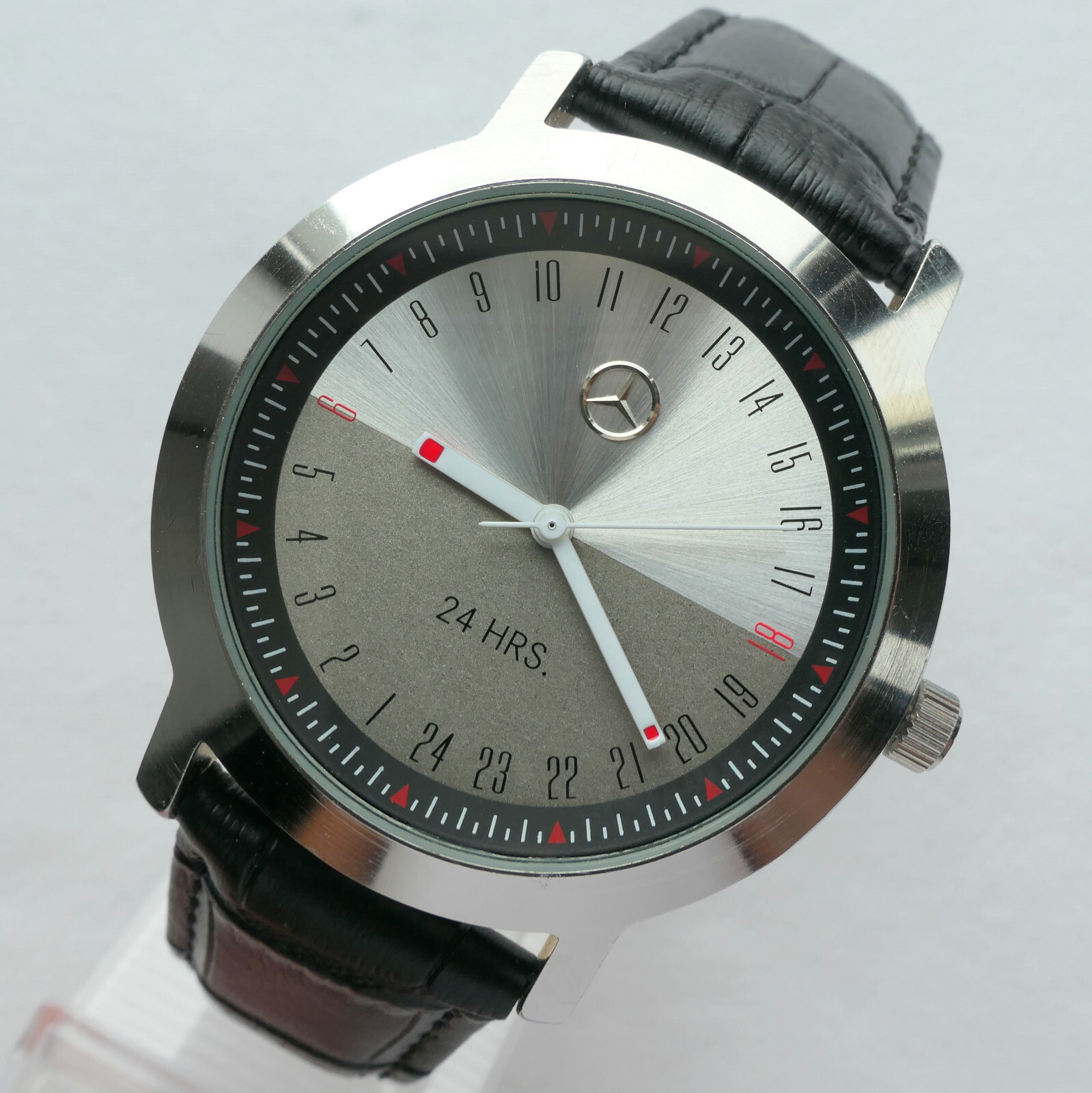 Mercedes Benz 24 Hour Dial Military Time Classic Business Sport Accessory Watch