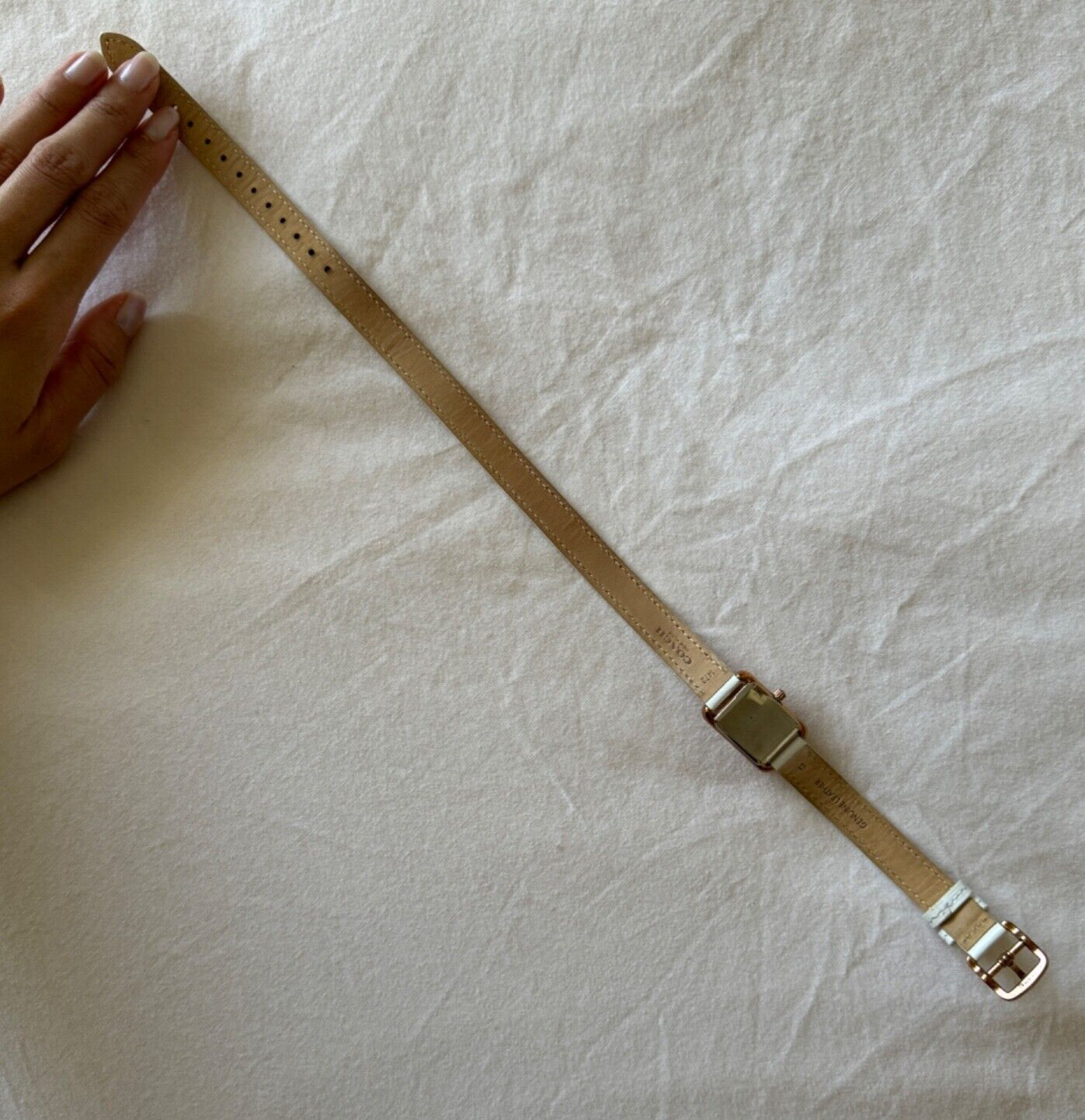 Coach Thompson Rose Gold Plated Double Wrap Watch