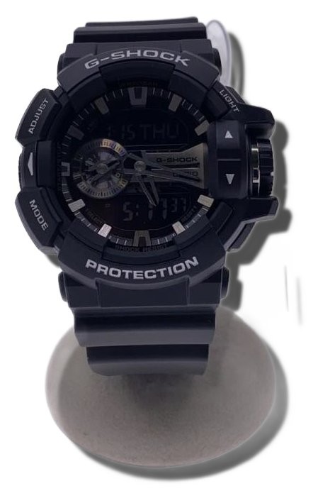 CASIO G-Shock Watch Digi-Ana Rubber Black Authentic Men H:1.85” W:1.97” 1982