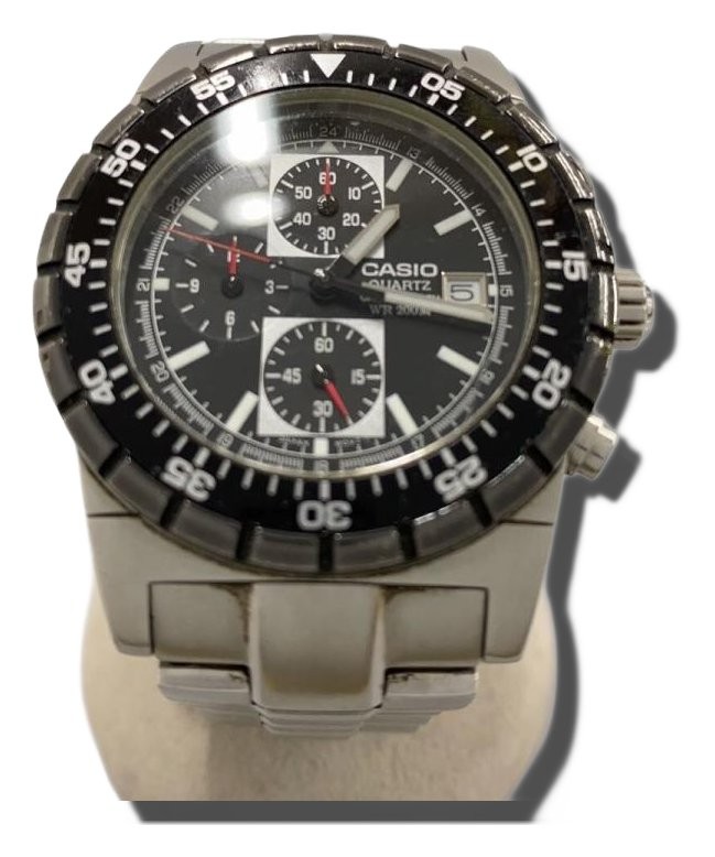 CASIO Stainless Steel Watch Black MSY-500 Authentic Men H:1.97” W:1.73” 6513
