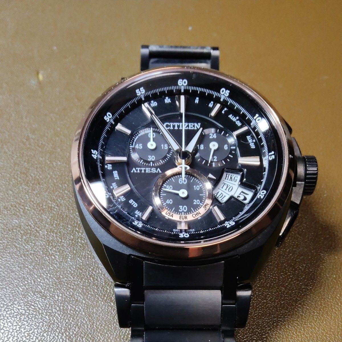 Citizen Attesa ATD53-3013 Jet Setter Limited 1500 Eco-Drive Titanium