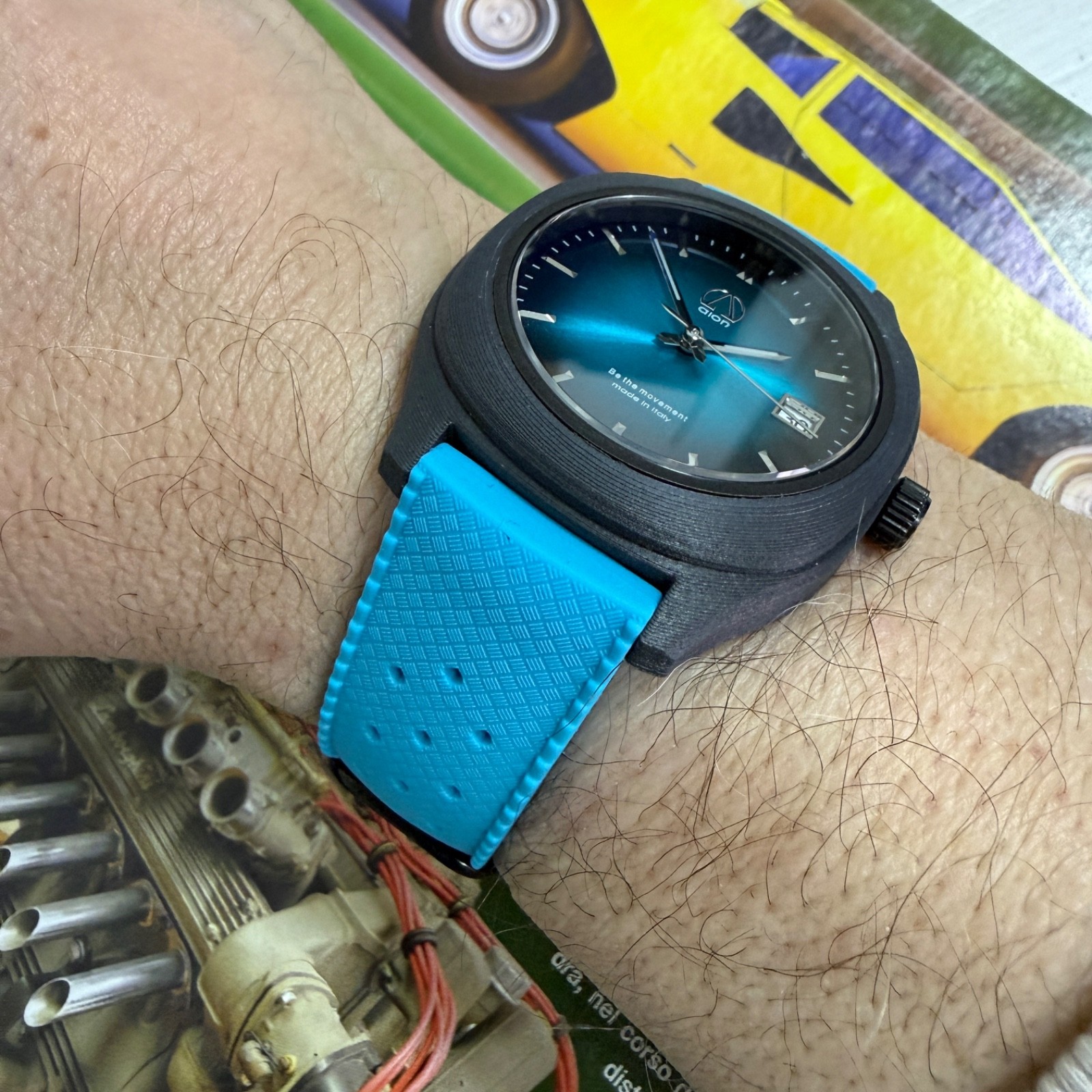 Aion Made In Italy Automatic NH35 Carbon Fiber Case 40mm Men’s Watch New