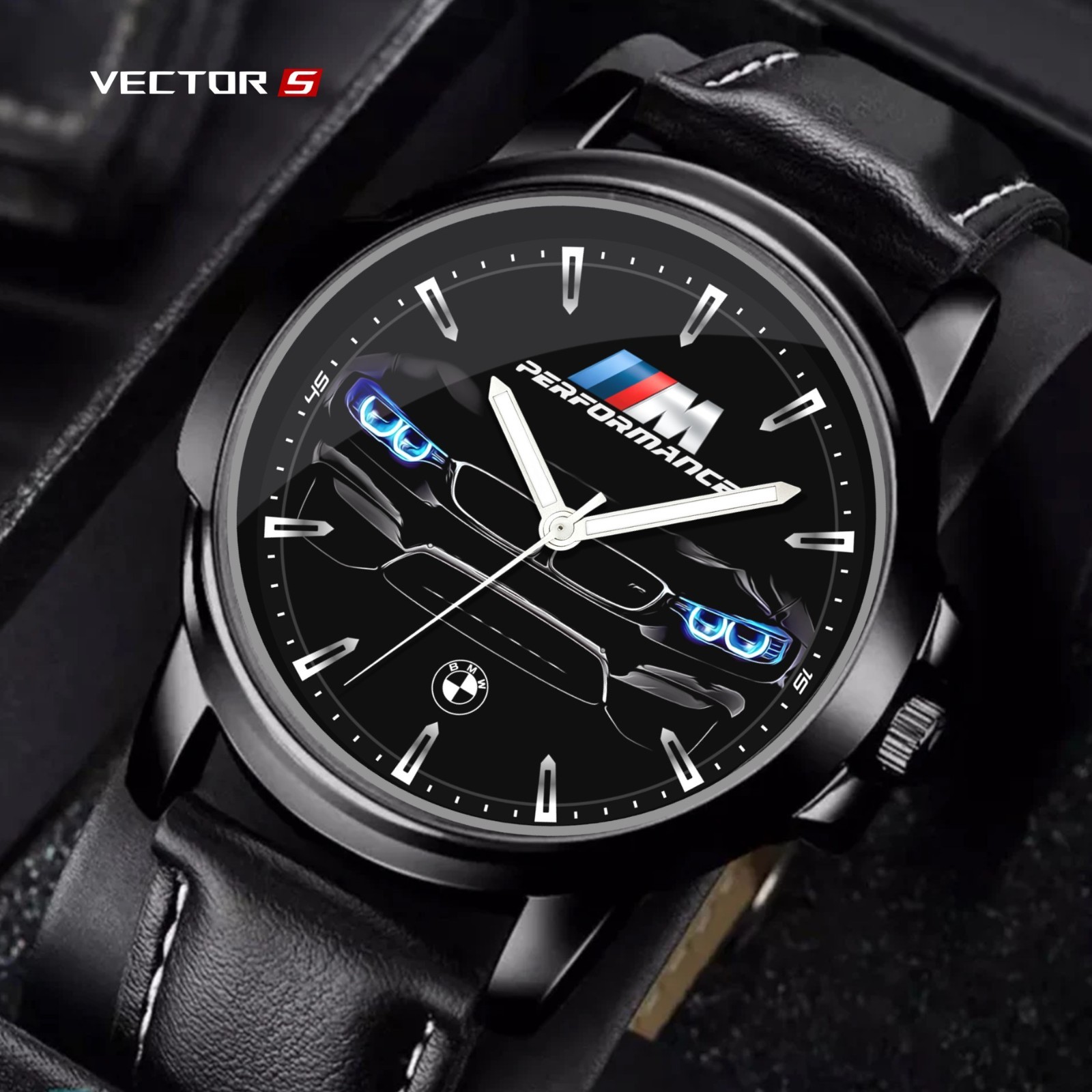 BMW Angel Eyes M Performance Front M3 M4 Fan Art Quartz Wrist Watch