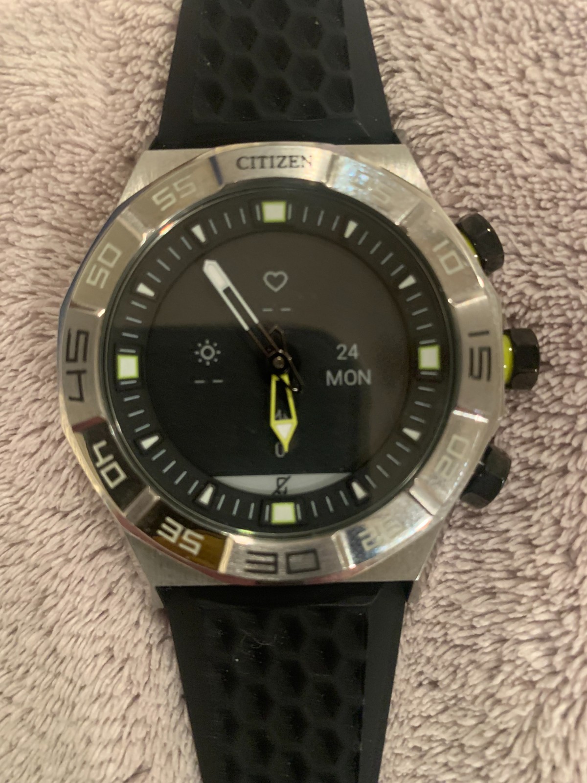 CITIZEN CZ Smart Hybrid Smartwatch JX1000-03E Silicone Band YF20MV-01 w/ CHARGER