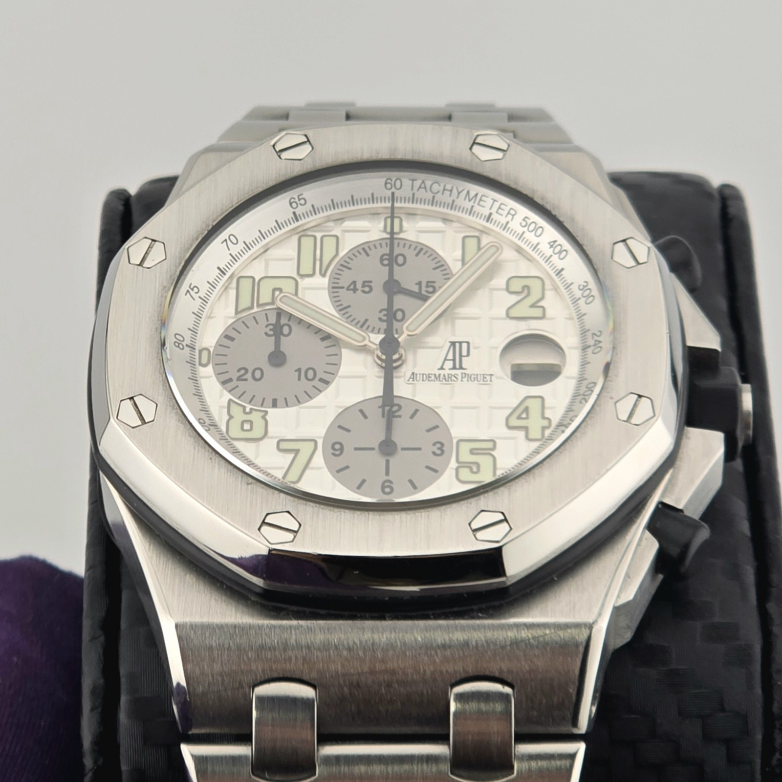 Audemars Piguet Royal Oak Offshore White Themes Stainless Steel 26020ST B&P 42mm