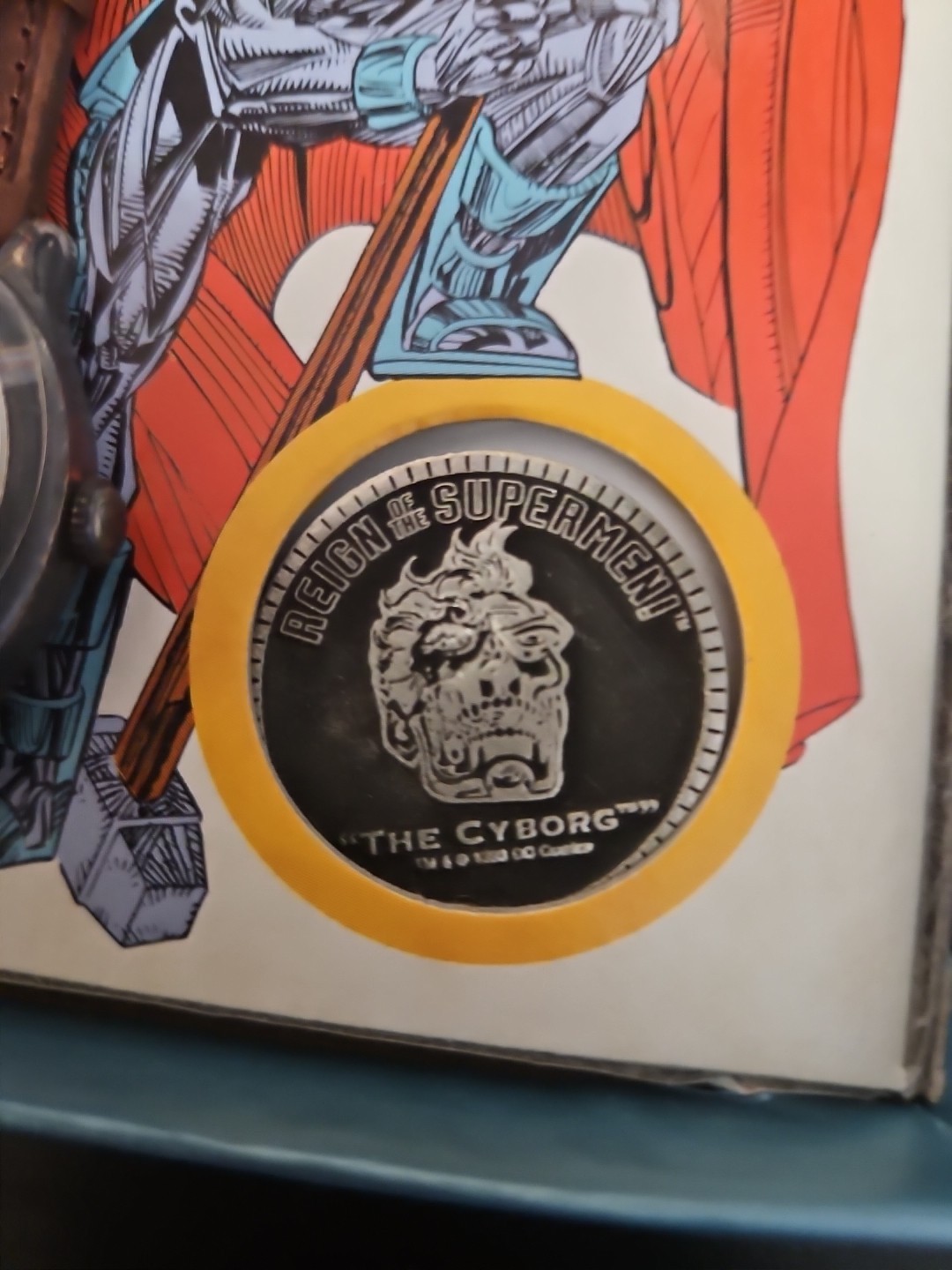 1993 Fossil Superman Collector’s Watch Reign of The Supermen Watch No Paper