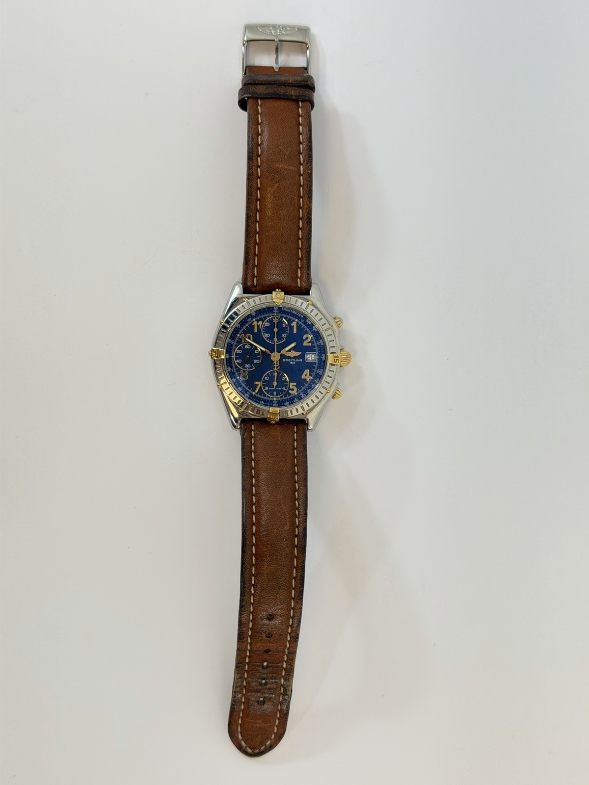 Breitling Chronomat Bicolor B13050.1 Blue Automatic Mens Watch – FAST SHIPPING