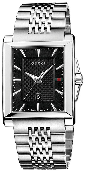 $1150 MSRP | Gucci G-Timeless Men’s Black Dial Stainless Steel Watch – YA138401