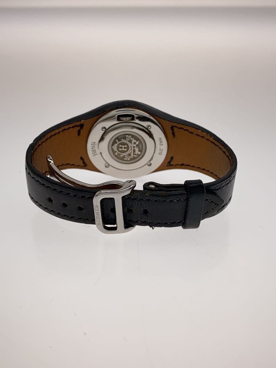 HERMES Men’s Watch Quartz Non-waterproof Analog WHT BLK HA3.210 Used
