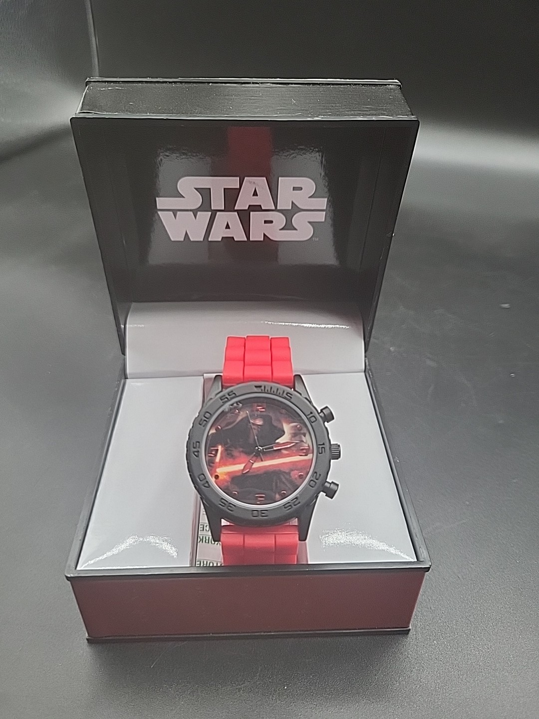 Unisex Star Wars Lucasfilm LTD Accutime Red Analog Wrist Watch SWM3053