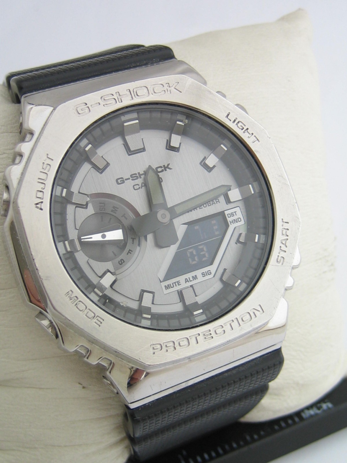 CASIO G-SHOCK G-STEEL OCTAGON SERIES WATCH GM-2100-1AER ANADIGITAL MENS GENUINE