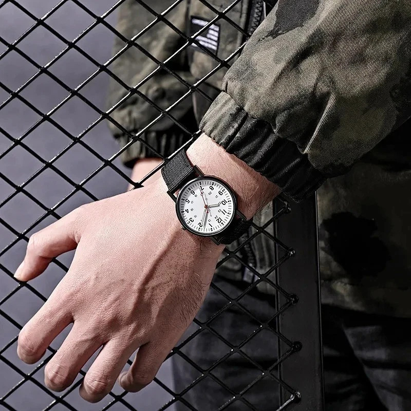 Military Watch Army Durable Water Proof Luminous 24Hours Dial Nylon Strap USA