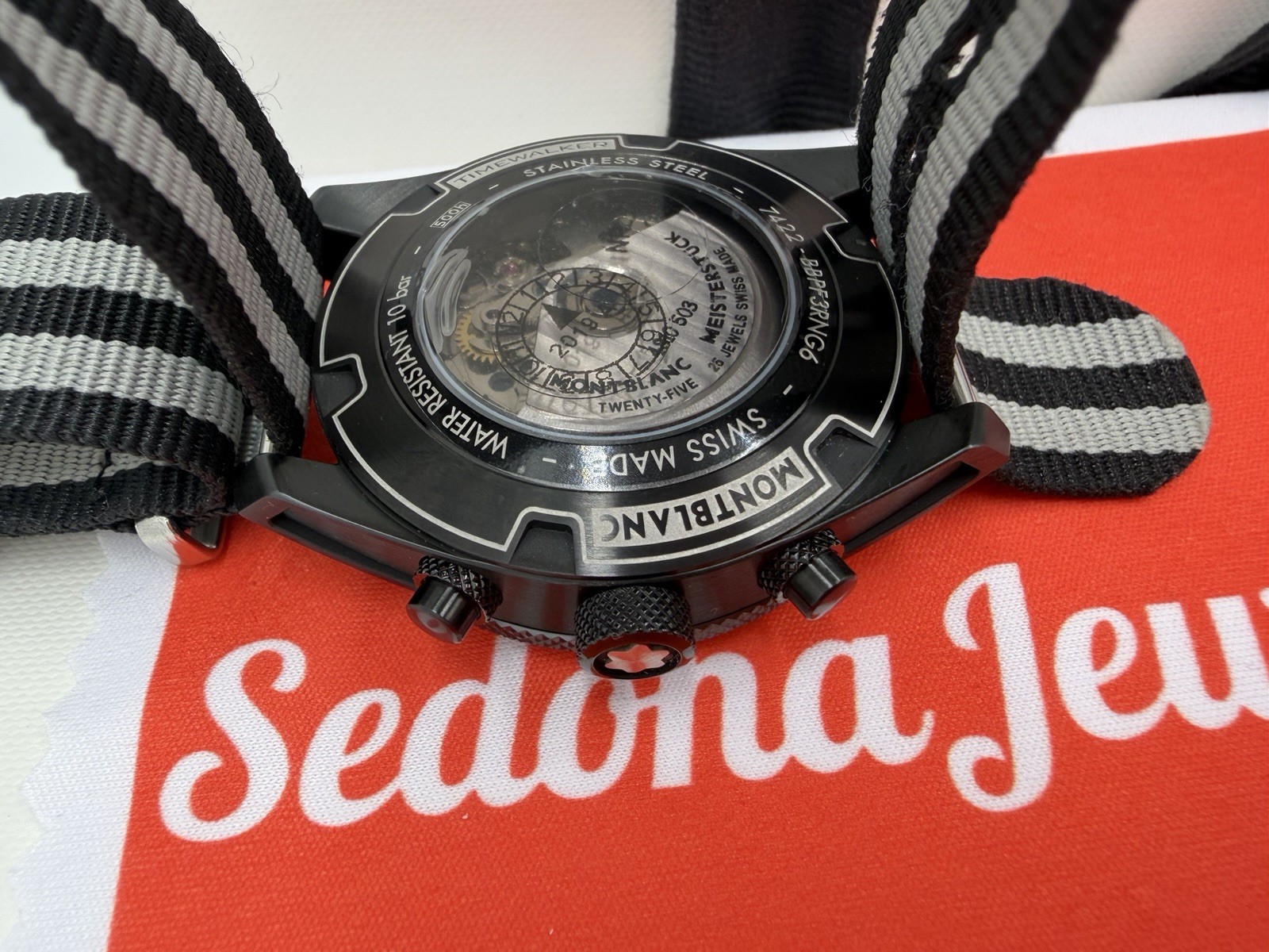 $6500 MSRP – Timewalker Automatic Chrono 43mm 25j Travel Case MB116101