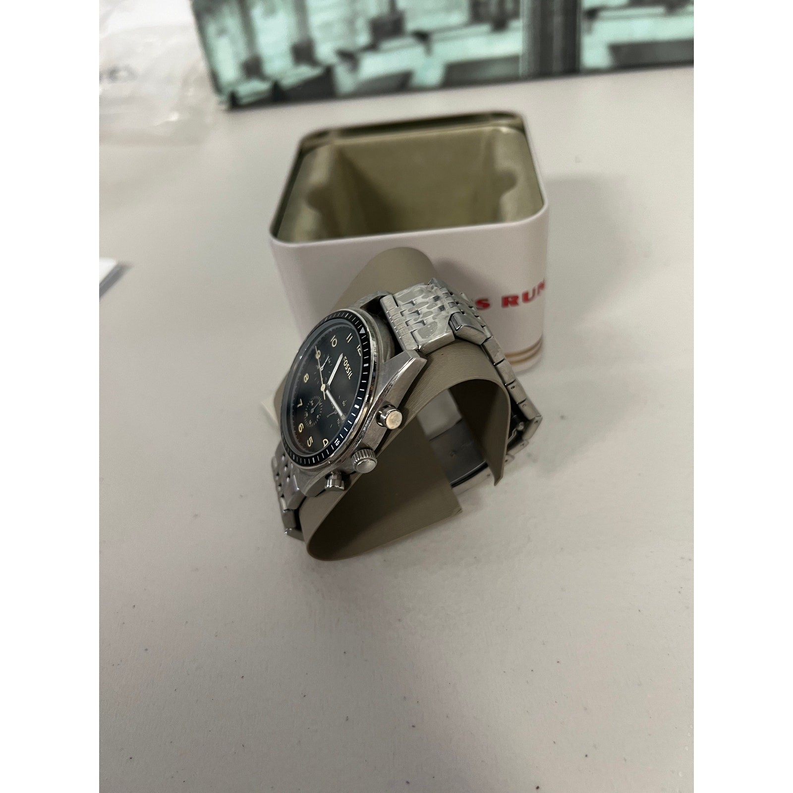 Fossil BQ2616 Wilkin Multifunction Stainless Steel Silver Chain Watch