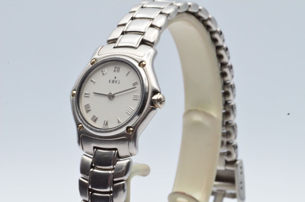 Ebel Sport Classique Mini 0 29/32in Women’s Watch 9057901 White Nice Condition