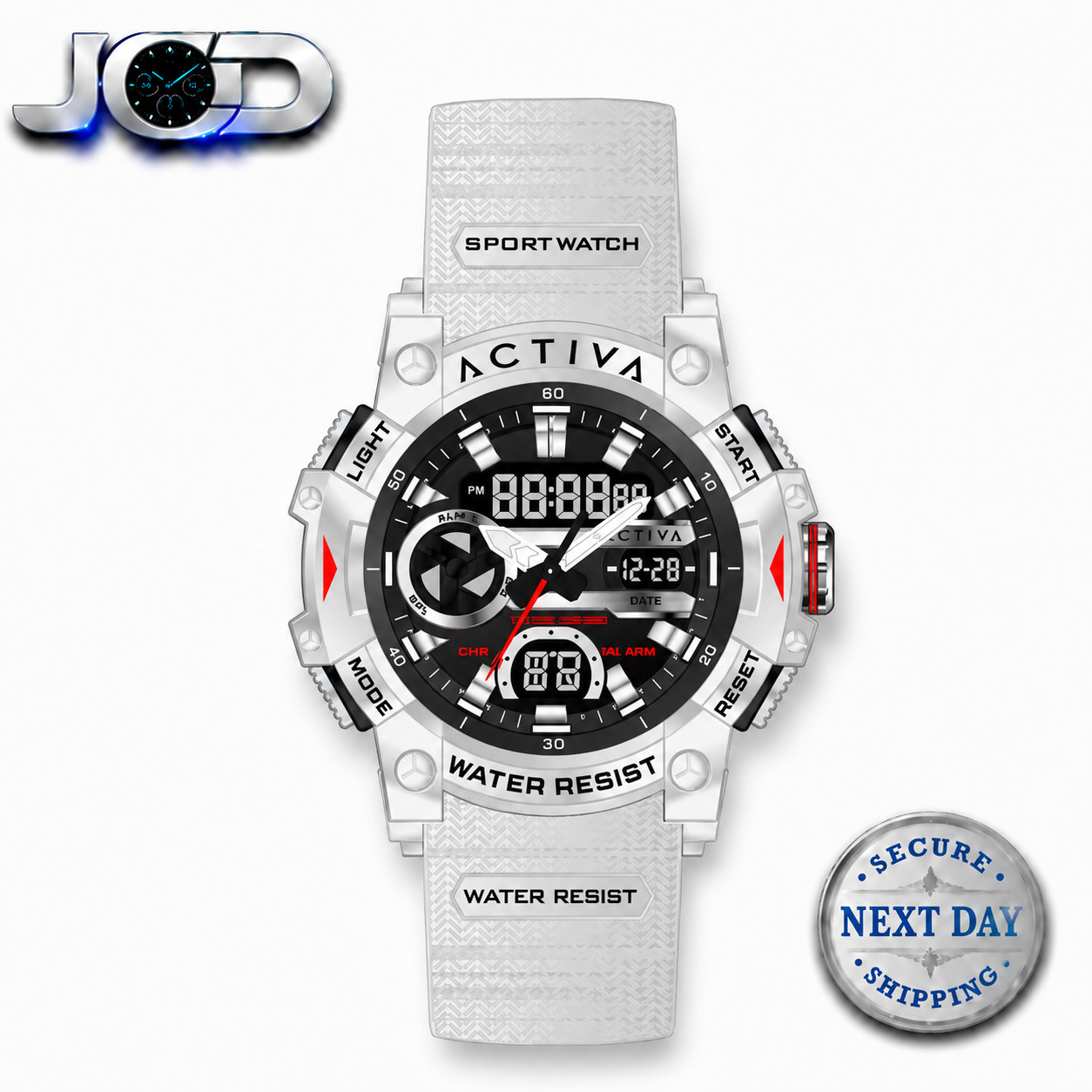 Activa X Invicta Dual Time 50mm ACW8086-002 Transparent Quartz Men’s Watch – NEW