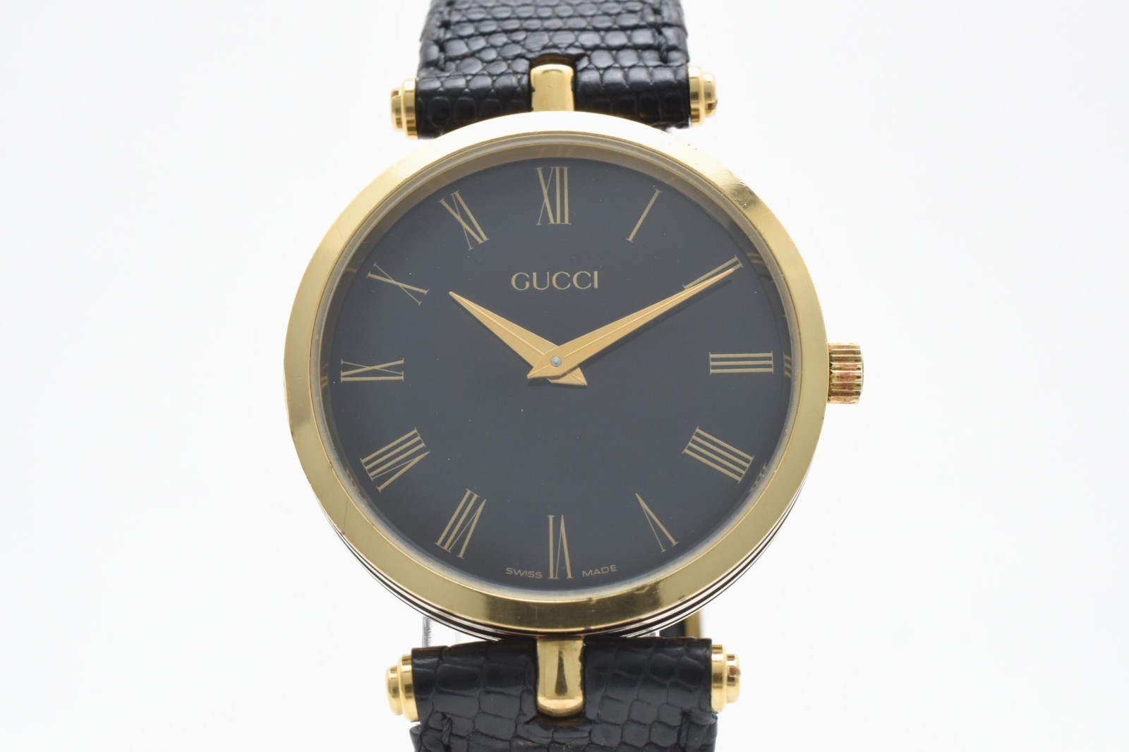[Near MINT] GUCCI 2000M 30mm Black Dial Gold Quartz Men’s Watch JAPAN #14