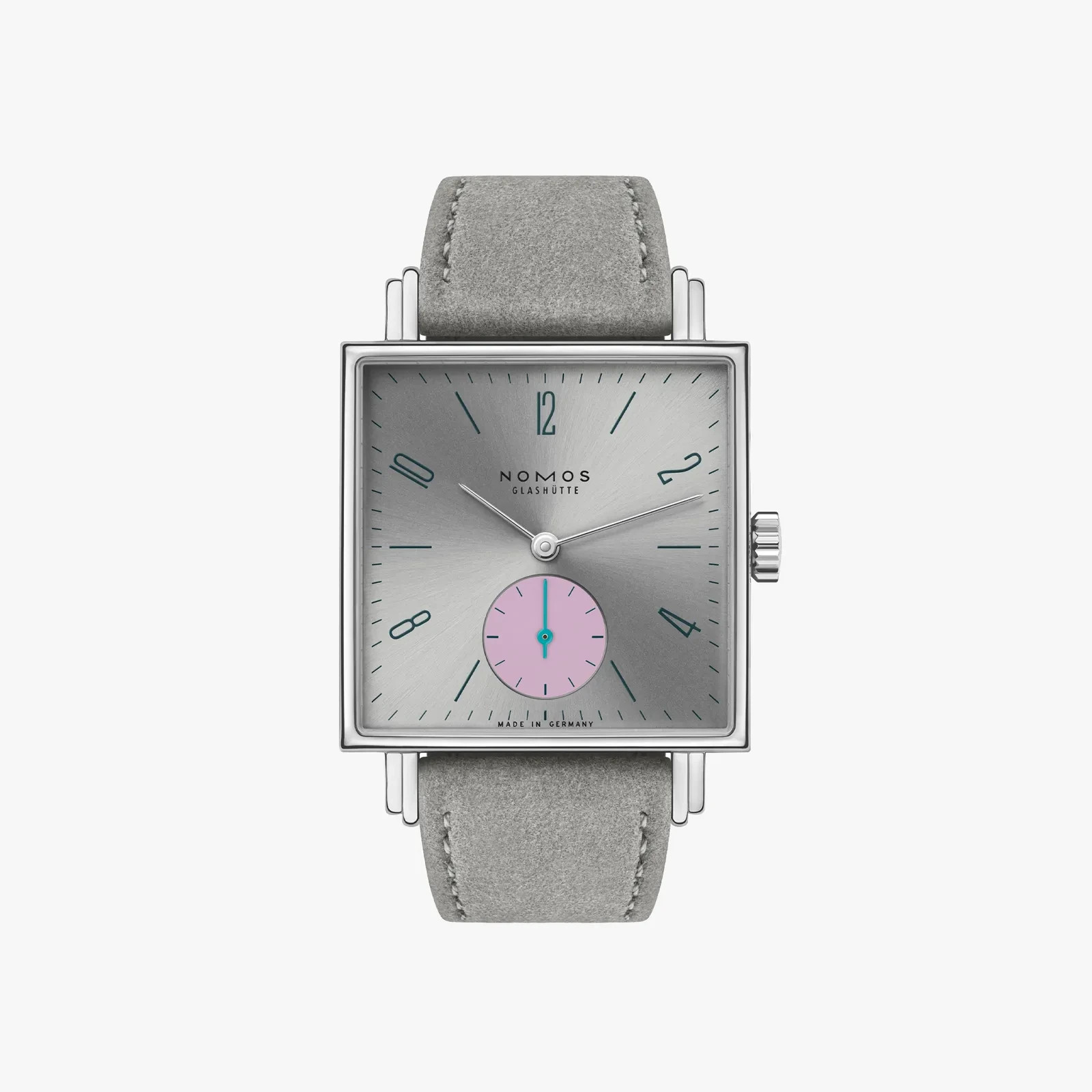 NOMOS Glashütte Tetra Die Unerreichbar Gray Dial Gray Leather Band Watch – 427