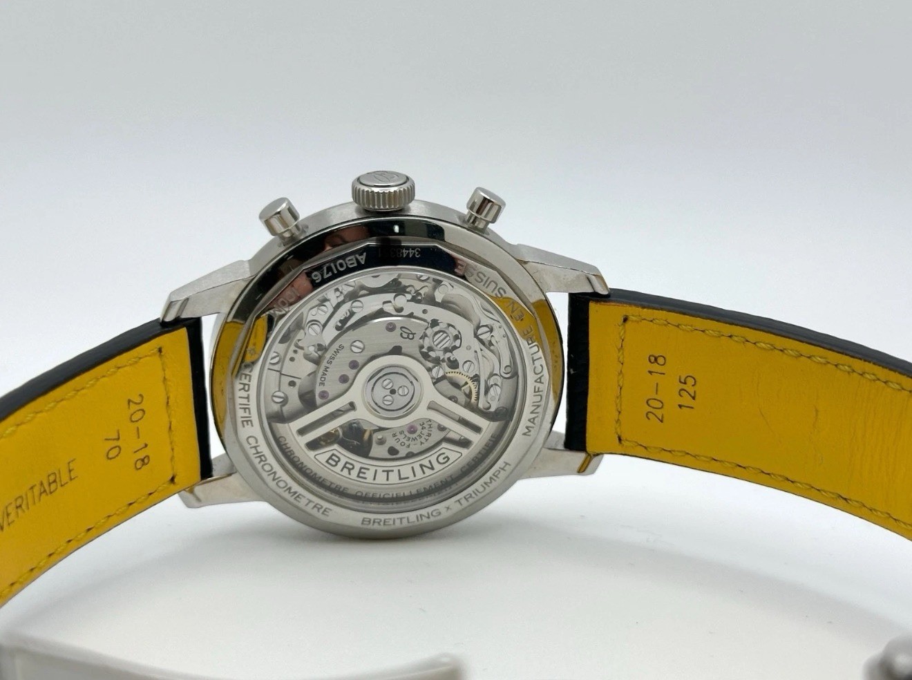 Breitling Top Time B01 Triumph AB0176 Ice Blue Dial Stainless Steel 41mm