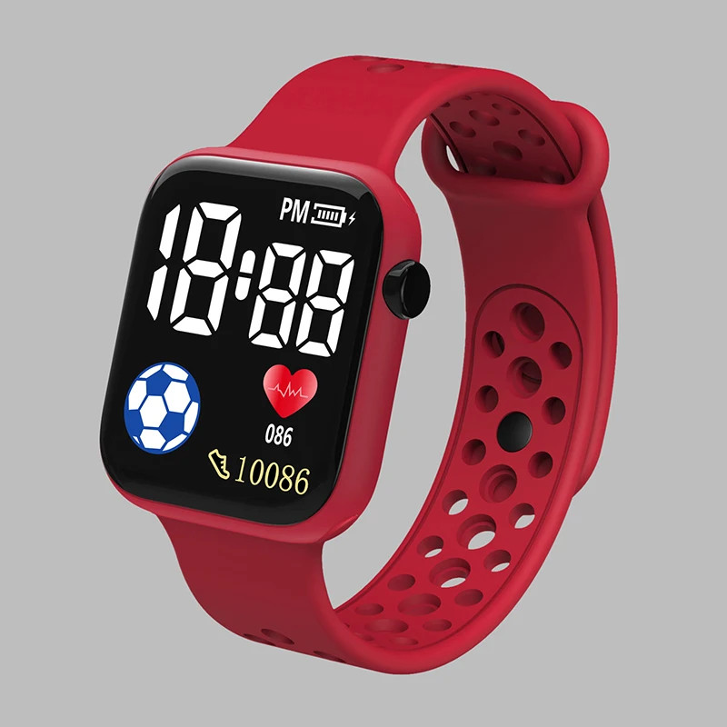 2026 LED Digital Watch For Kids Boys Sports Waterproof Watches Girls Silicone