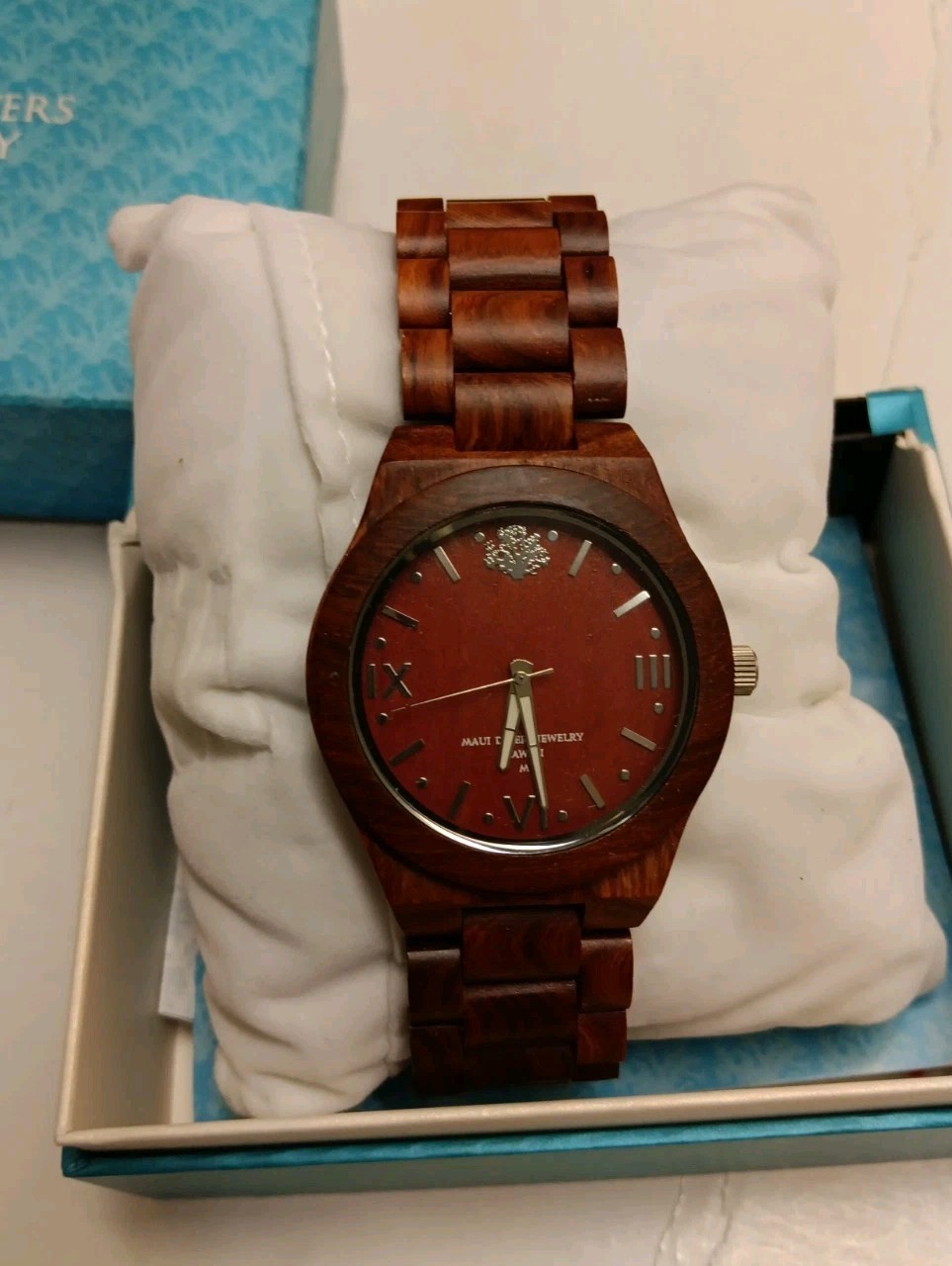 Maui Divers Jewelry Watch Sandalwood Wood Hawaii