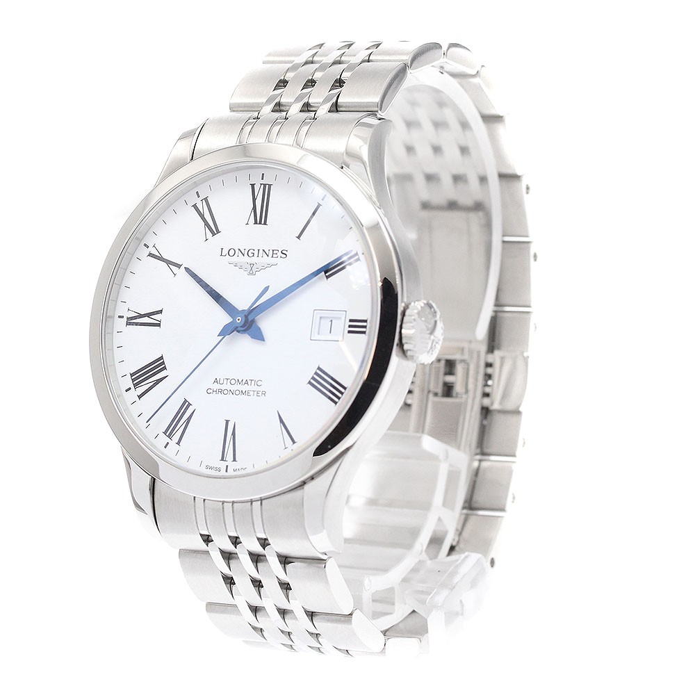 LONGINES record L2.820.4 Date white Dial Automatic Men’s Watch_942395