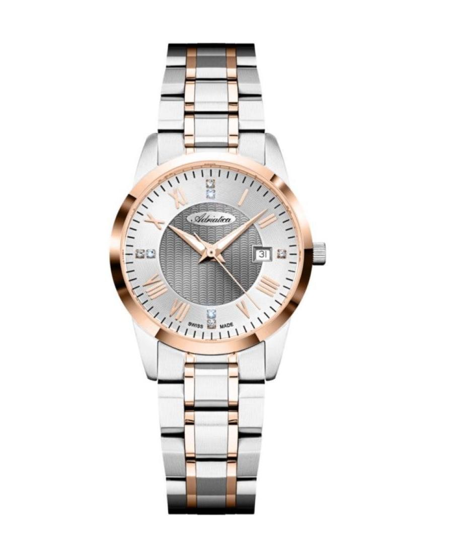 ADRIATICA Women Quartz Casual Watch Classic Dress Black Dial Waterproof Swiss Fa