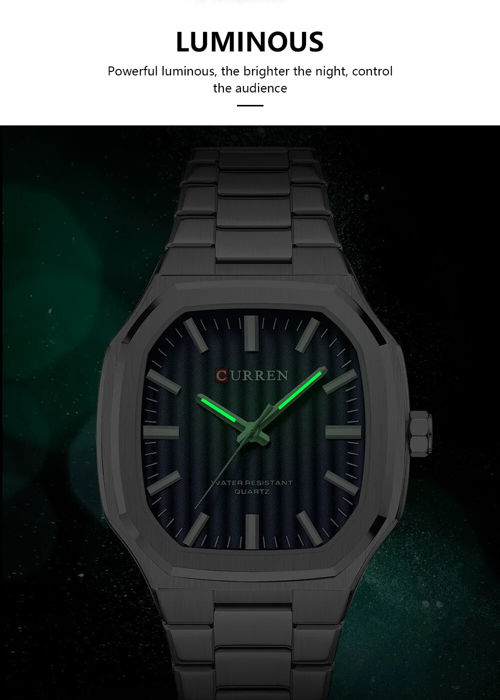 2025 Luxury Design Business Square Quartz Watches Classic Stripe Design Dial