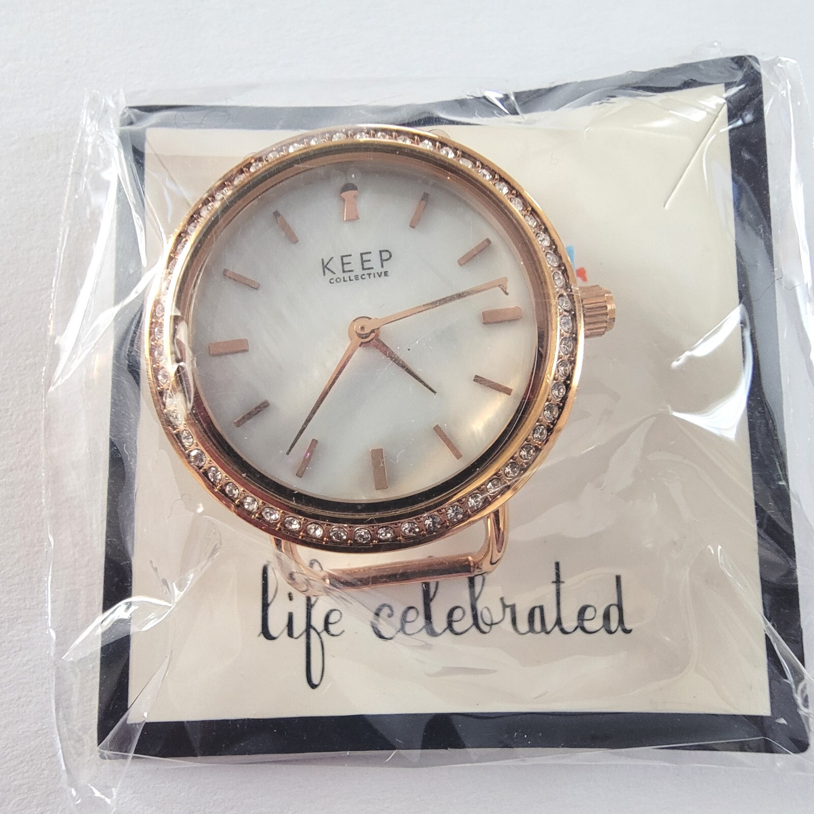 Keep Collective Round Time Key Rose Gold Watch New in Original Box