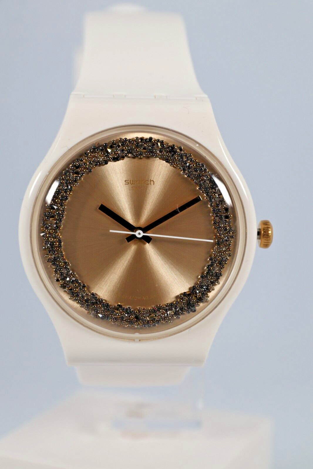 Limited Swiss Swatch Watch Sparklelightening New Gent SUOW168 41MM