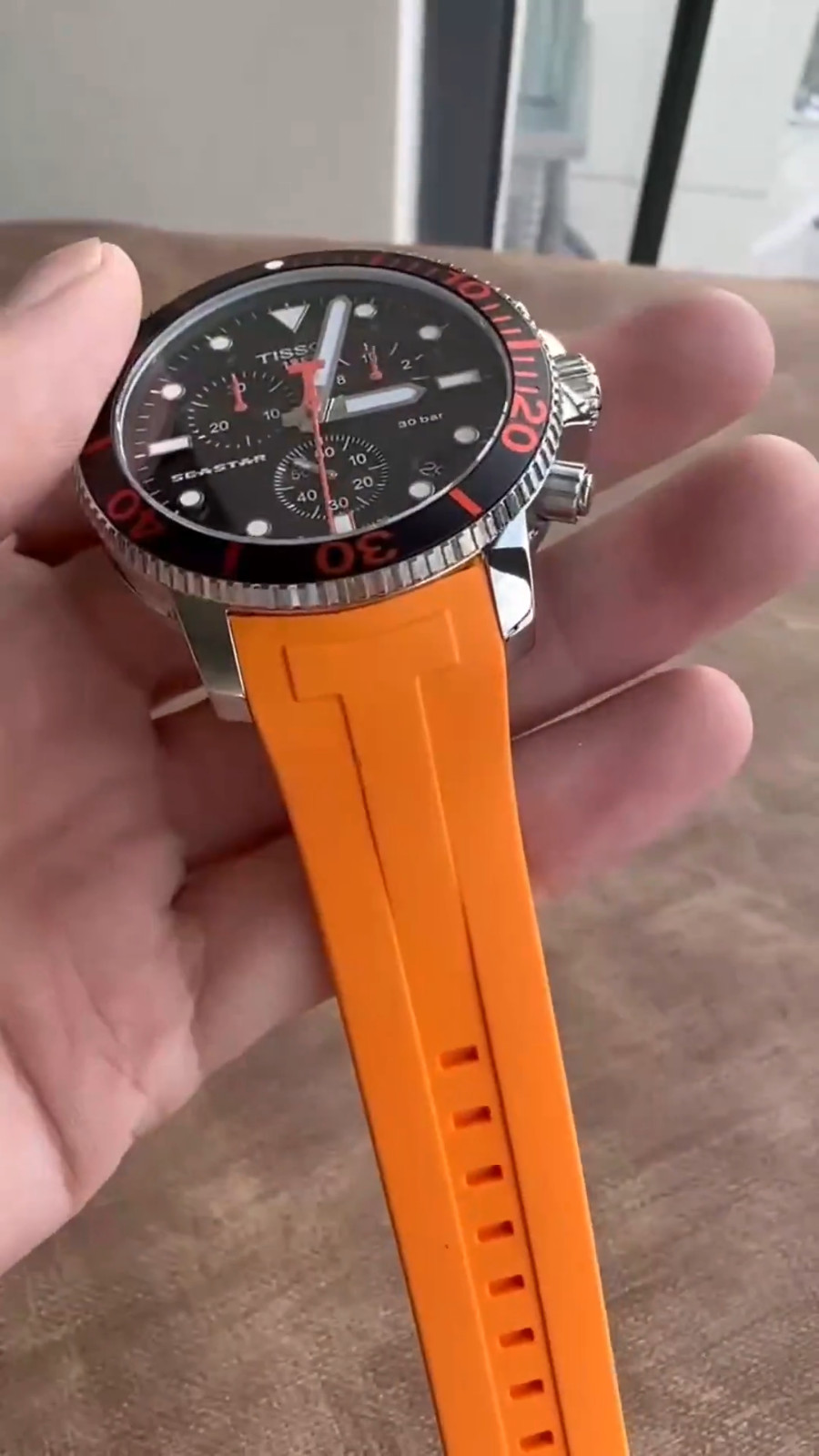 Tissot T-Sport Seastar 1000 T120.417.17.051.01 Silver/Orange/Black Men’s Watch