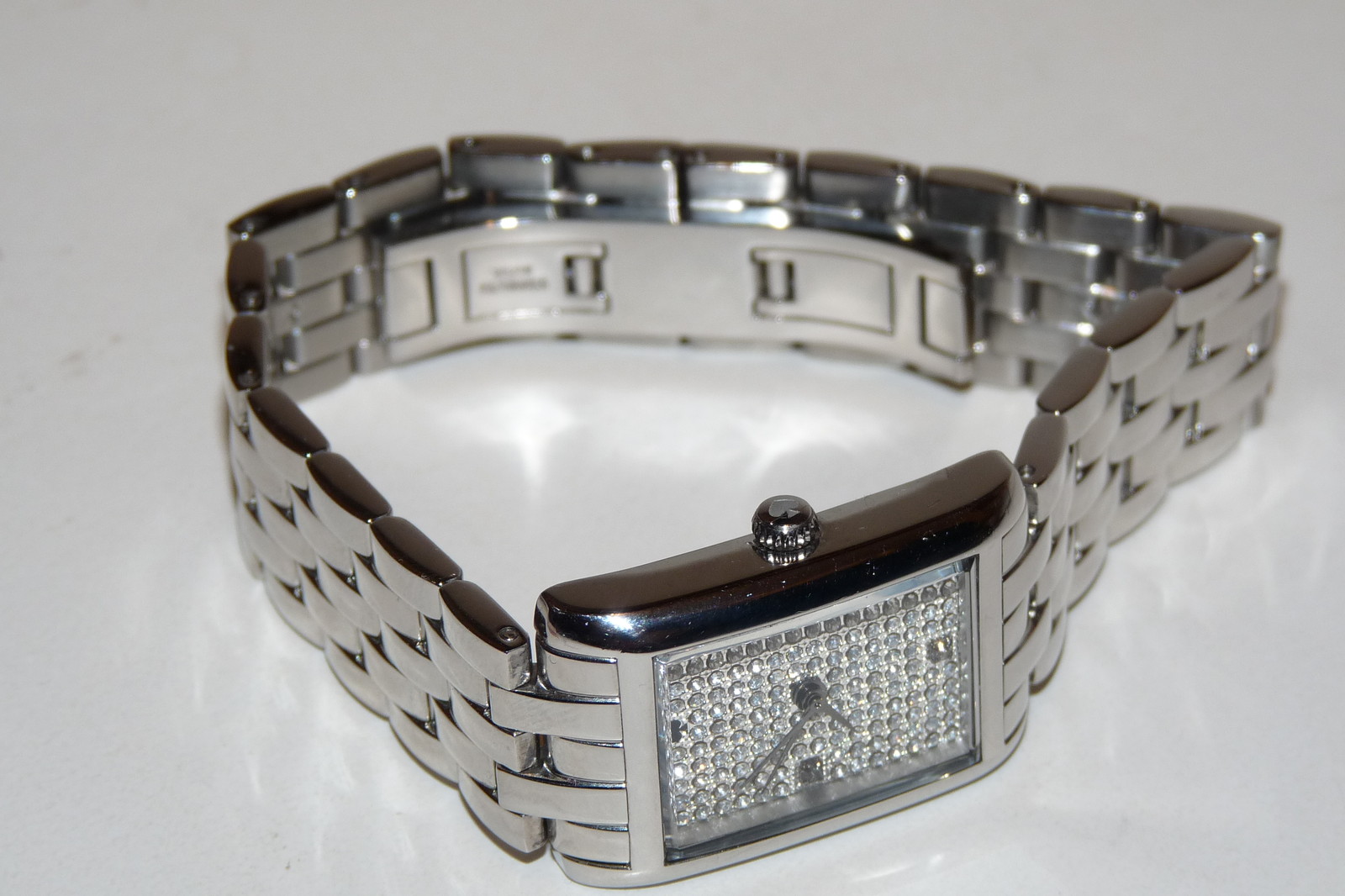 Kate Spade Watch Silver Pave Crystals Dial 1YRU0128